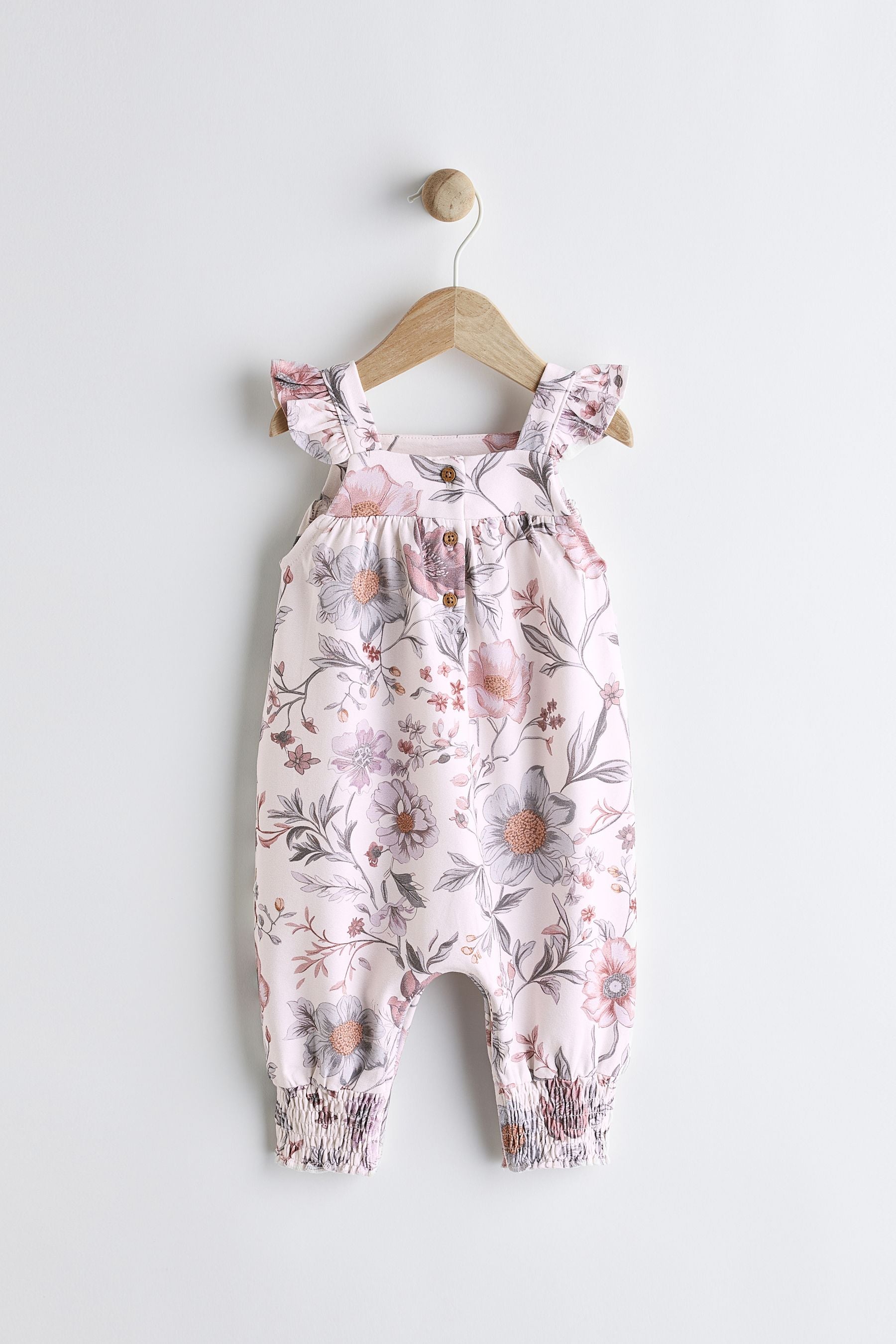 Pink/Purple Floral Baby Romper (0mths-3yrs)