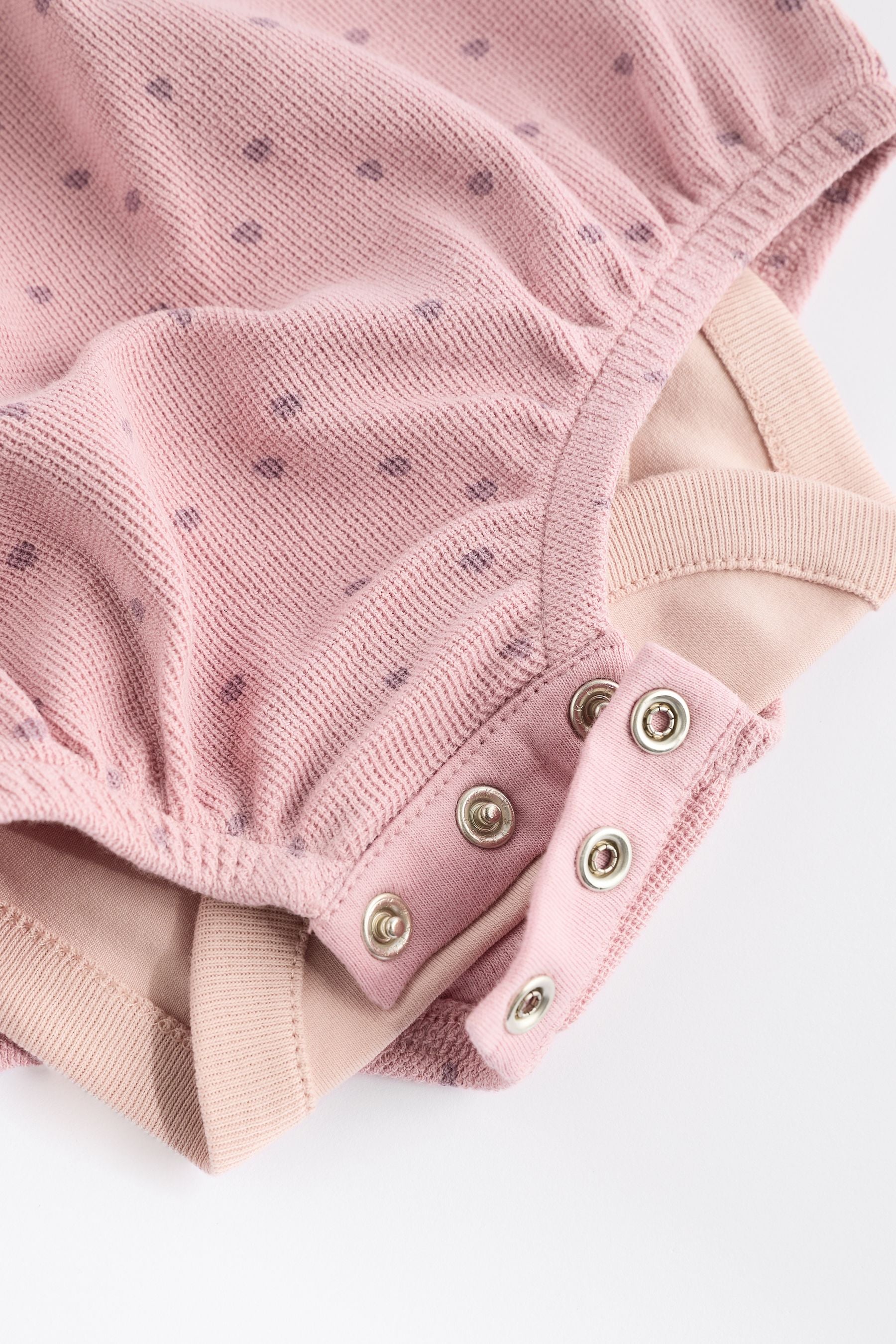 Pink Spot Baby Bloomer Romper & Short Sleeve Bodysuit Set (0mths-2yrs)