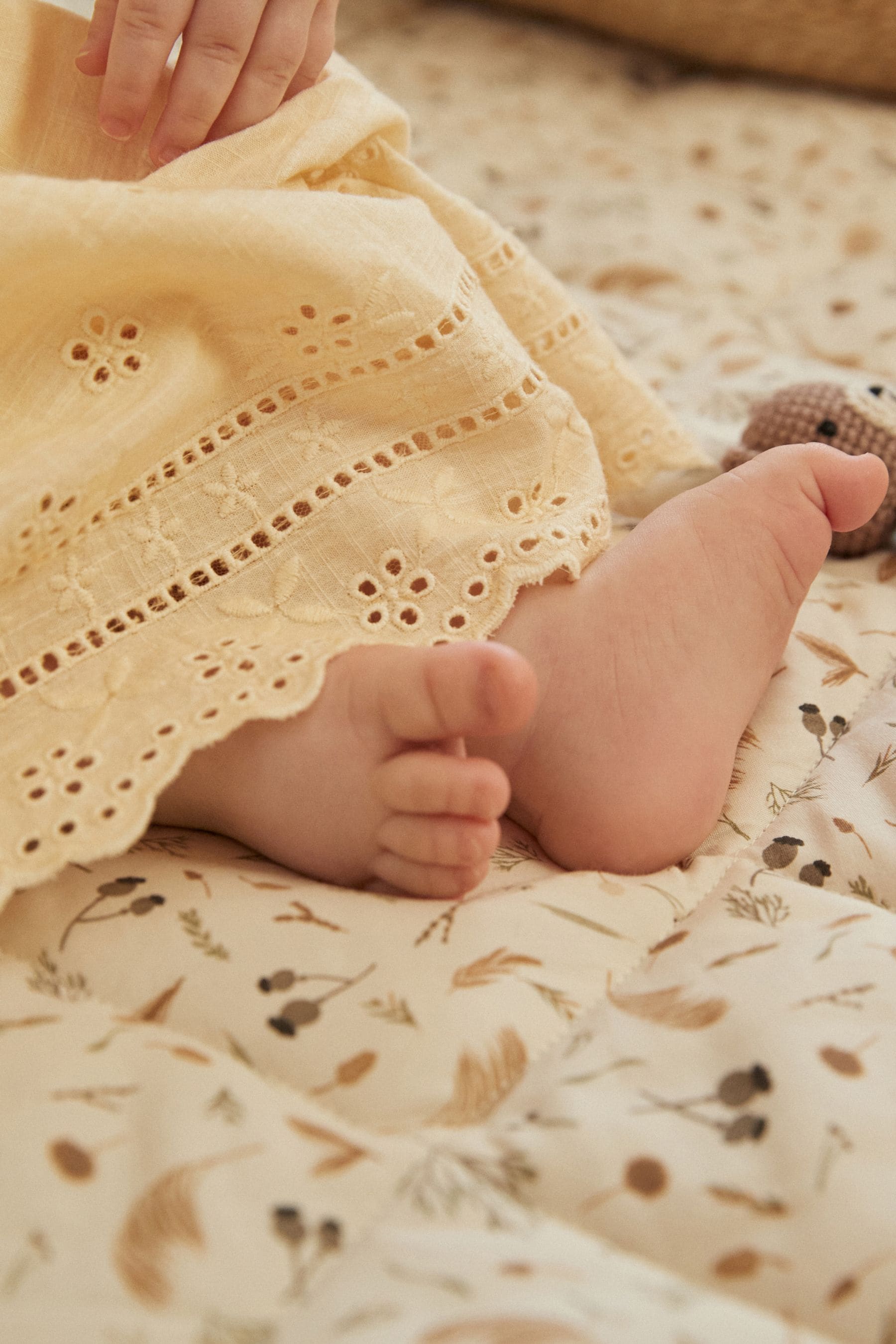 Yellow Baby Broderie Dress (0mths-2yrs)