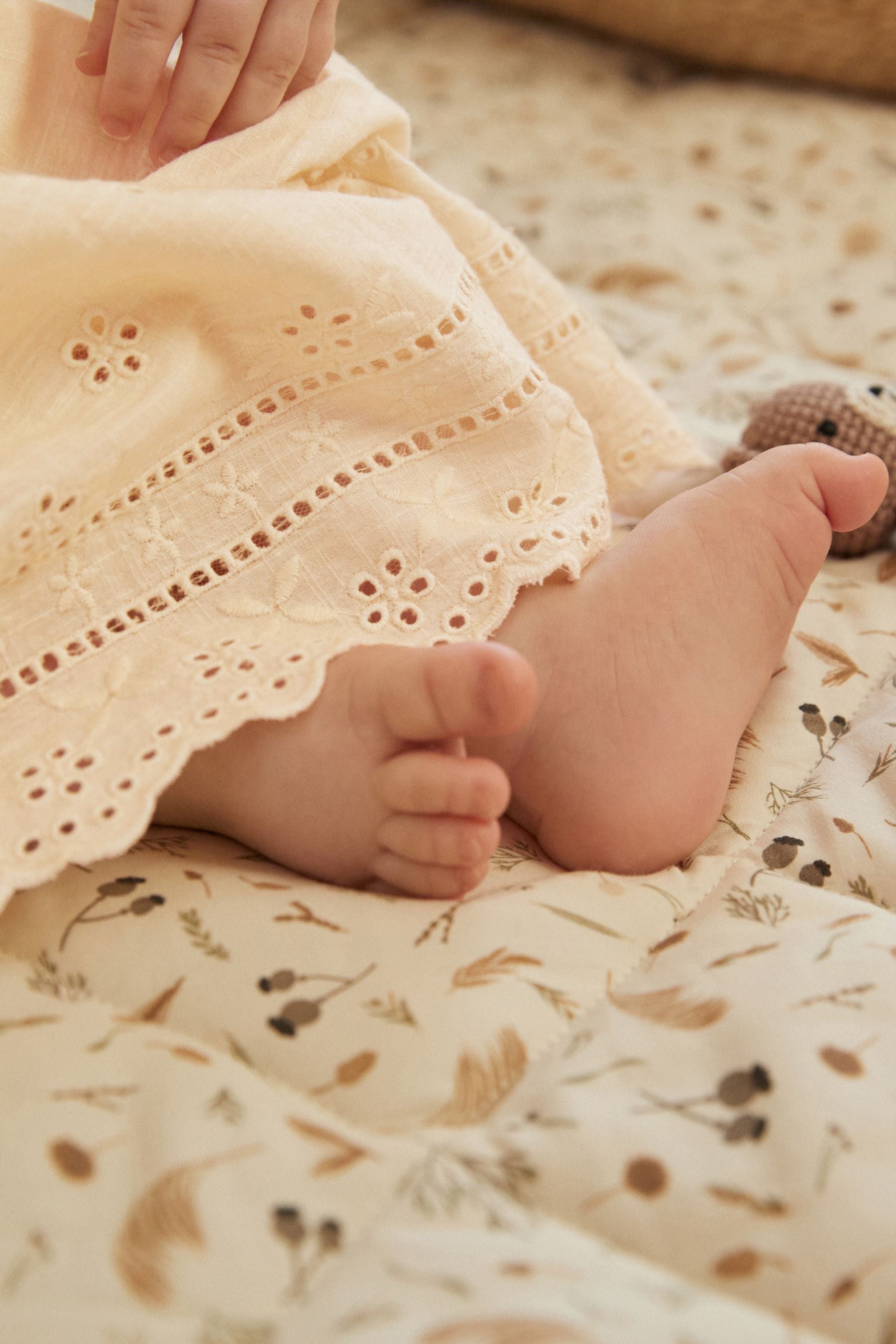 Yellow Baby Broderie Dress (0mths-2yrs)