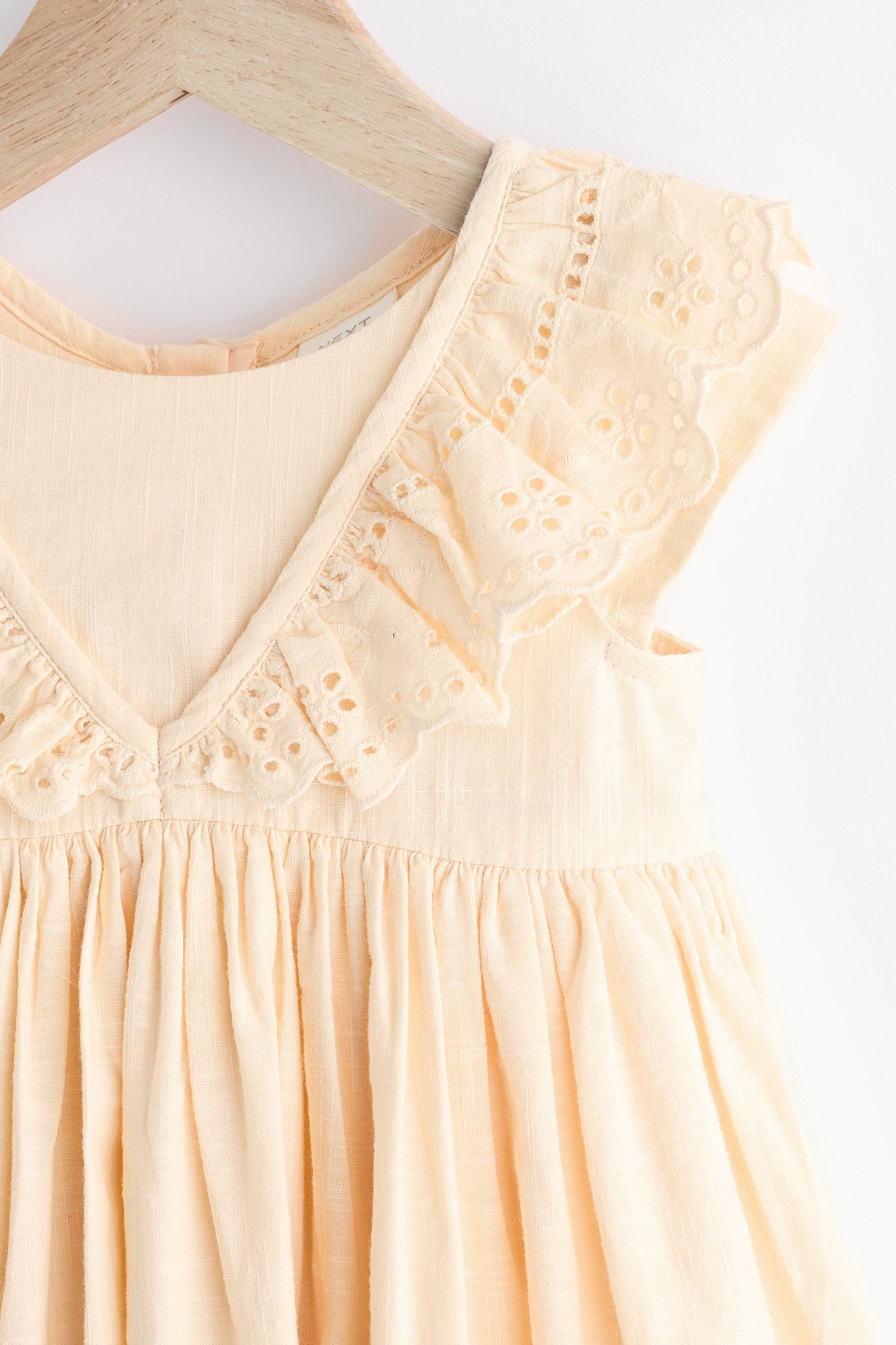 Yellow Baby Broderie Dress (0mths-2yrs)