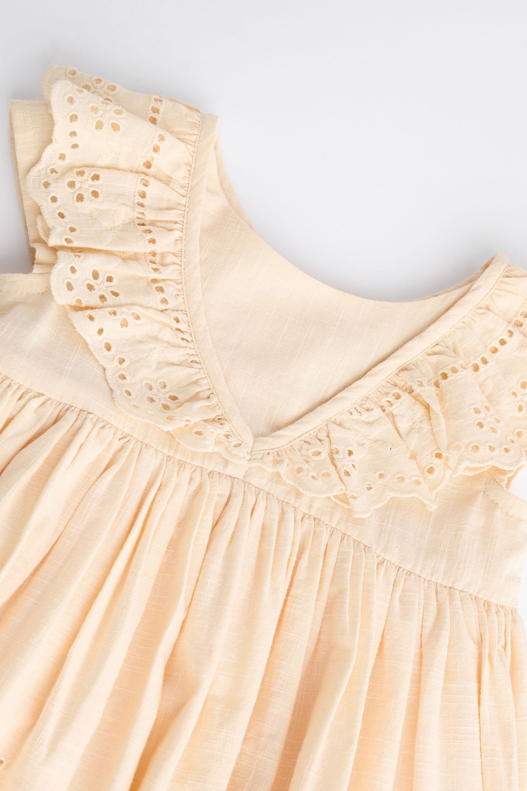 Yellow Baby Broderie Dress (0mths-2yrs)