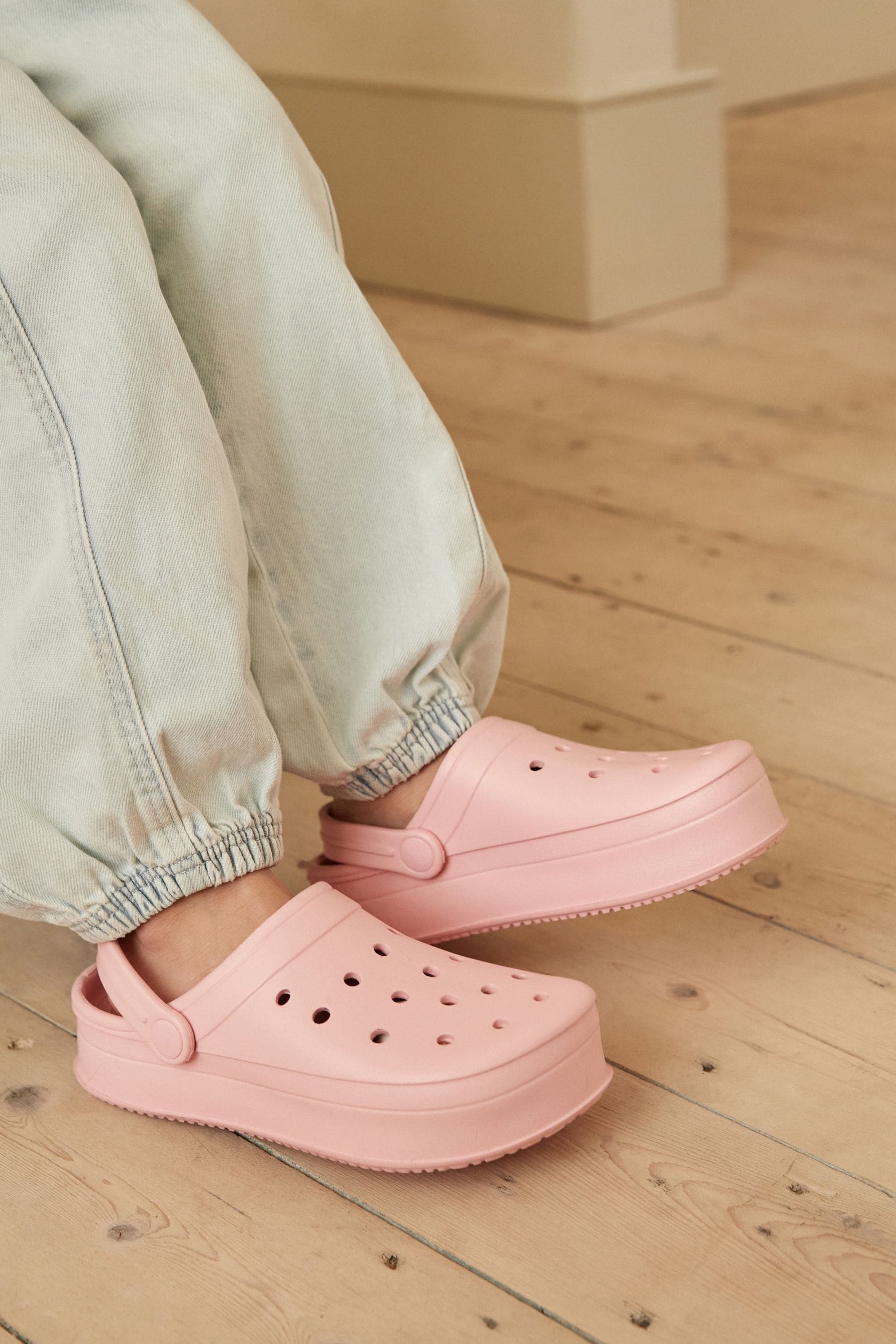 Pink Chunky Clogs