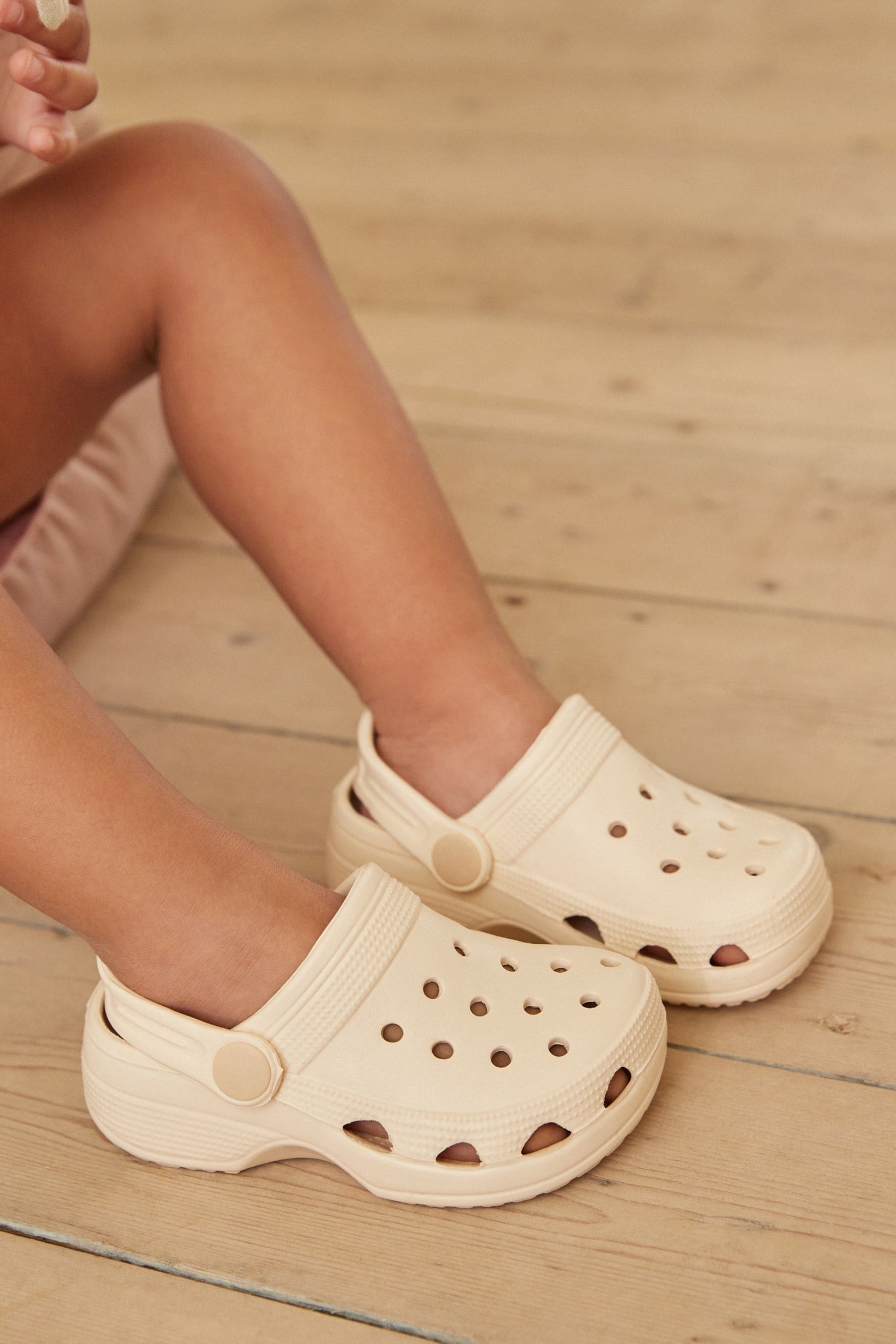 White Neutral Clogs