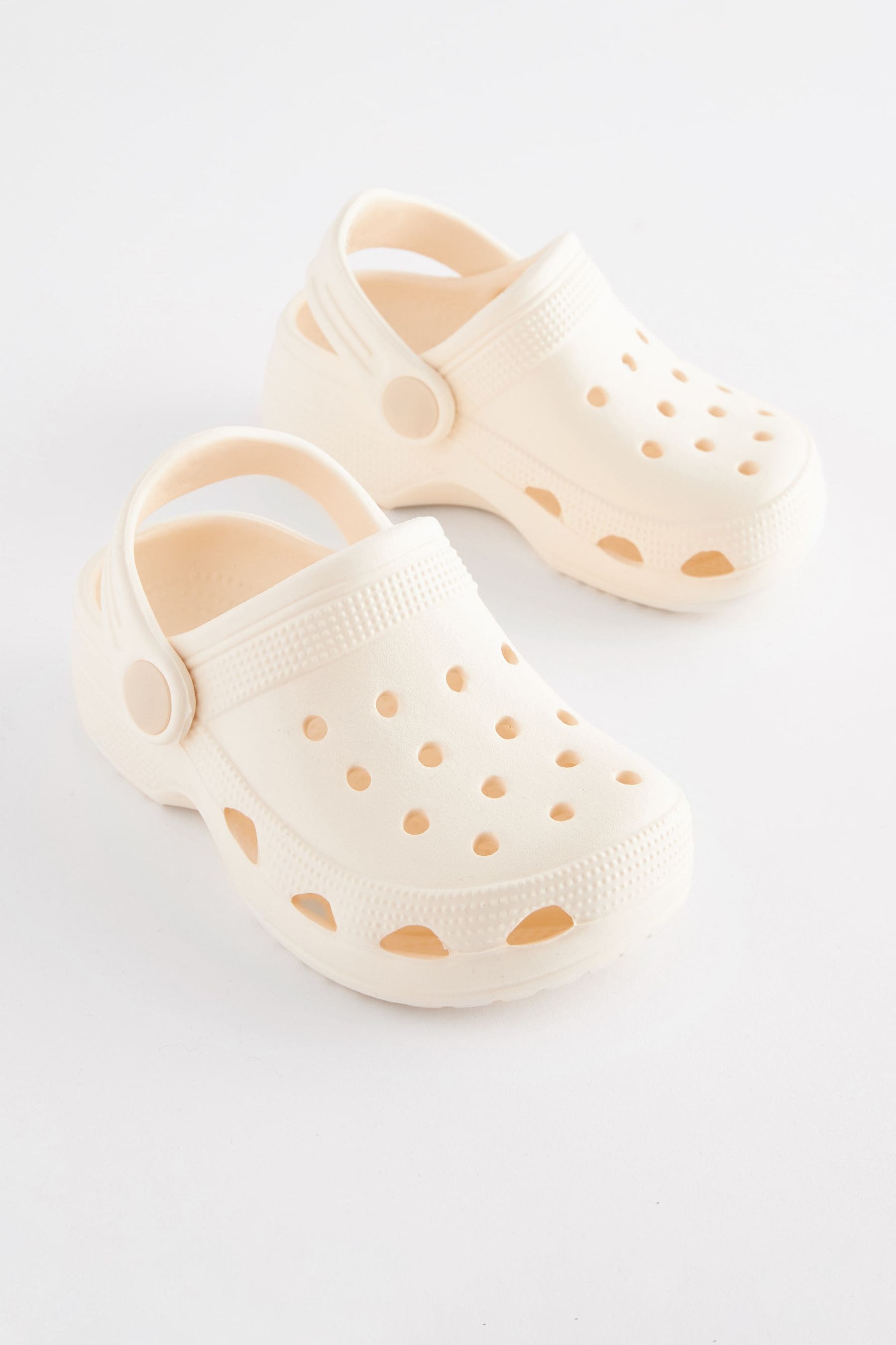 White Neutral Clogs