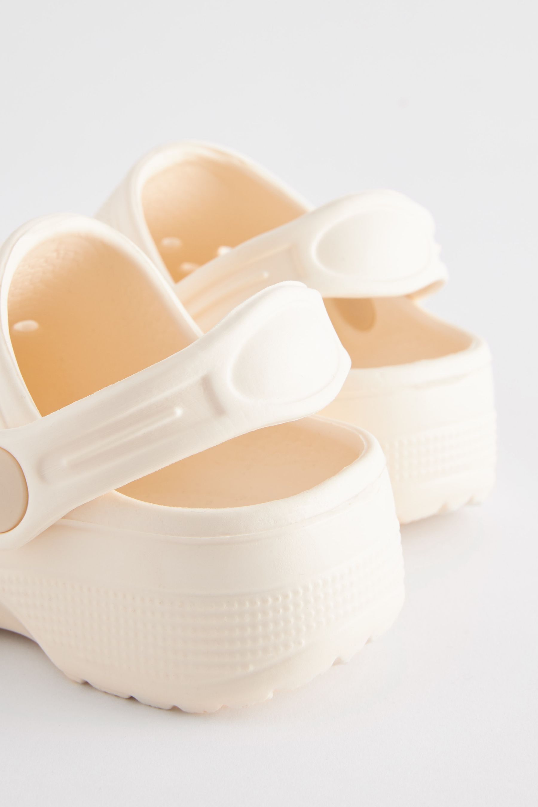 White Neutral Clogs