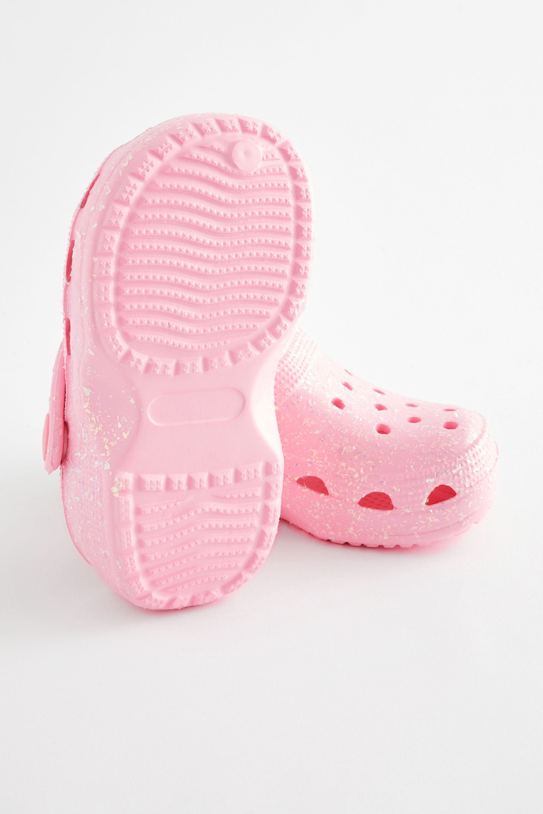 Pink Glitter Clogs