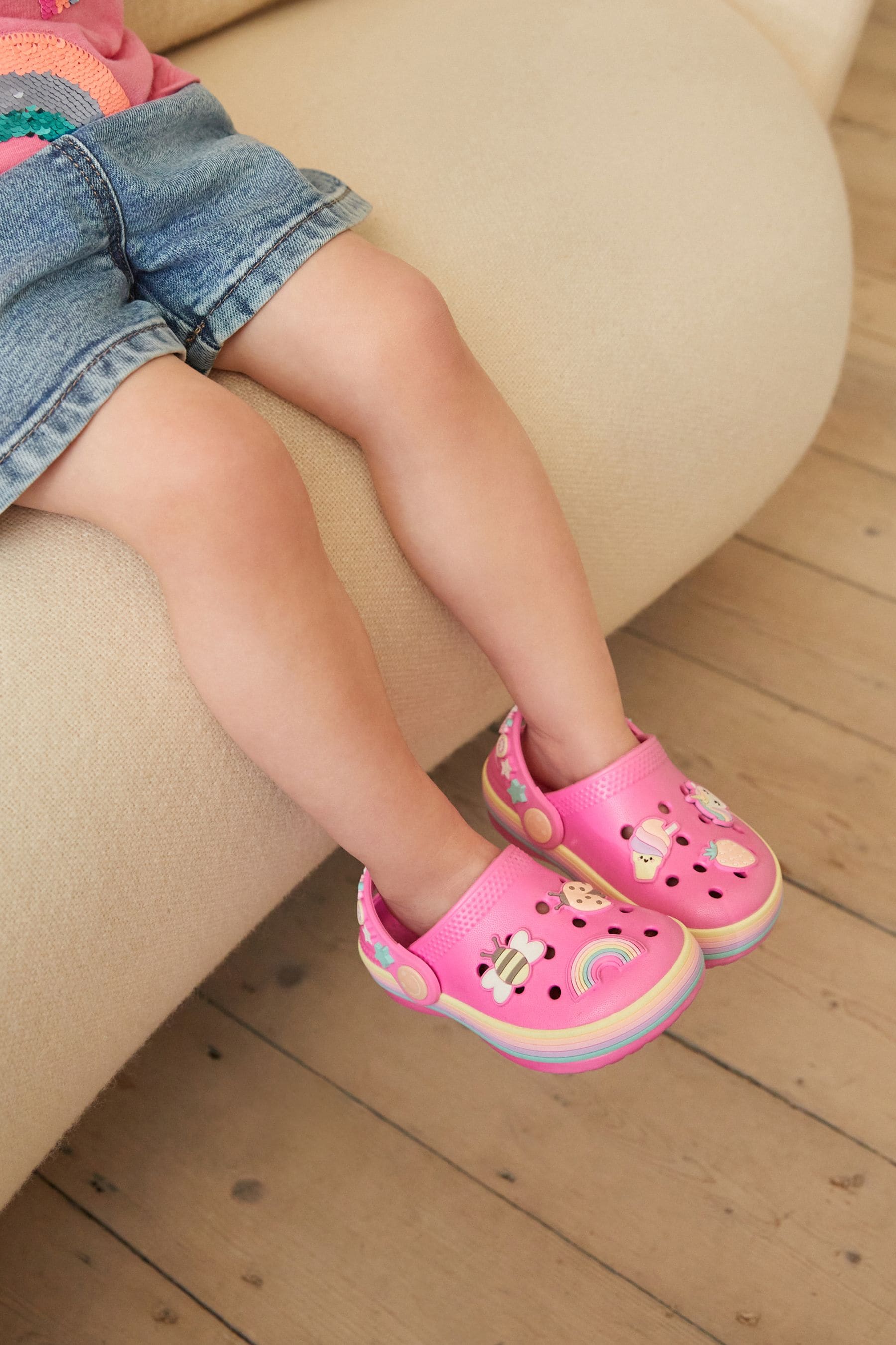 Pink Character Clogs