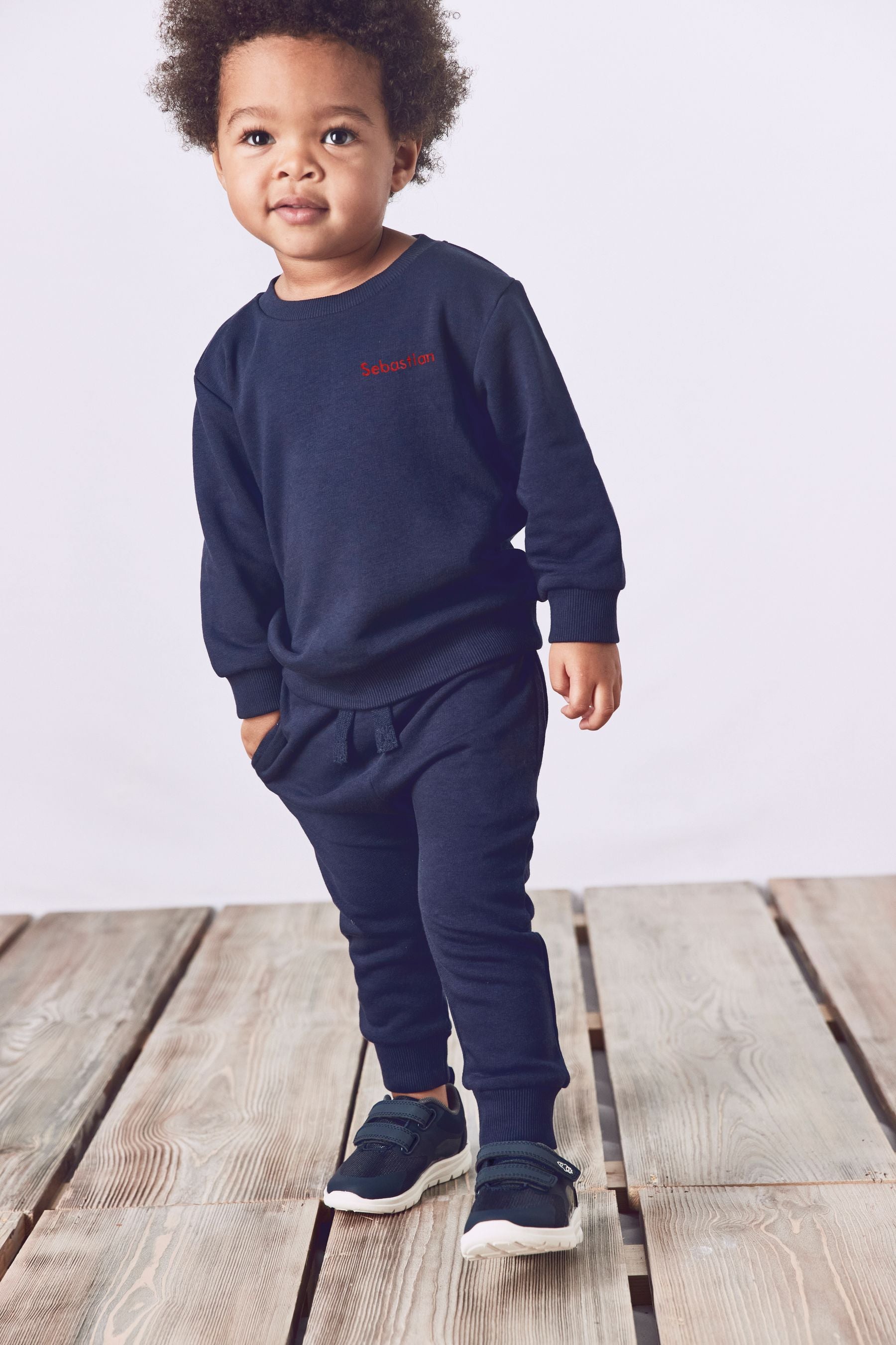 Personalised Jersey Sweatshirt and Joggers Set (3mths-7yrs)