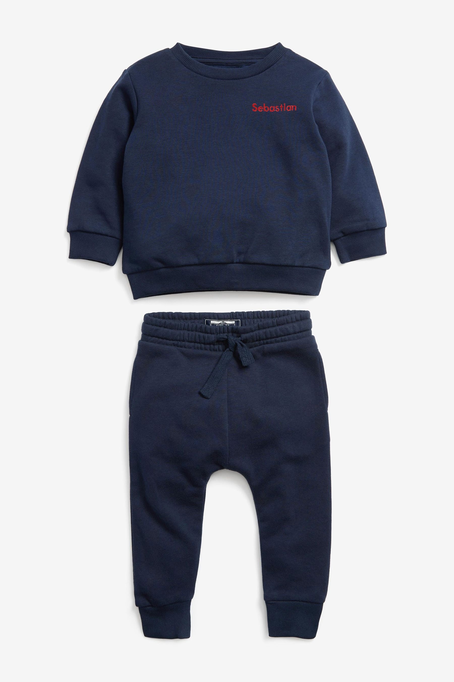 Personalised Jersey Sweatshirt and Joggers Set (3mths-7yrs)