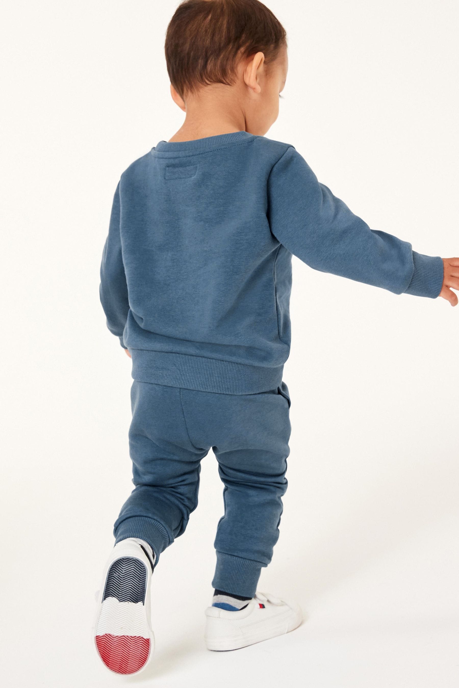 Blue Plain Jersey Sweatshirt and Joggers Set (3mths-7yrs)