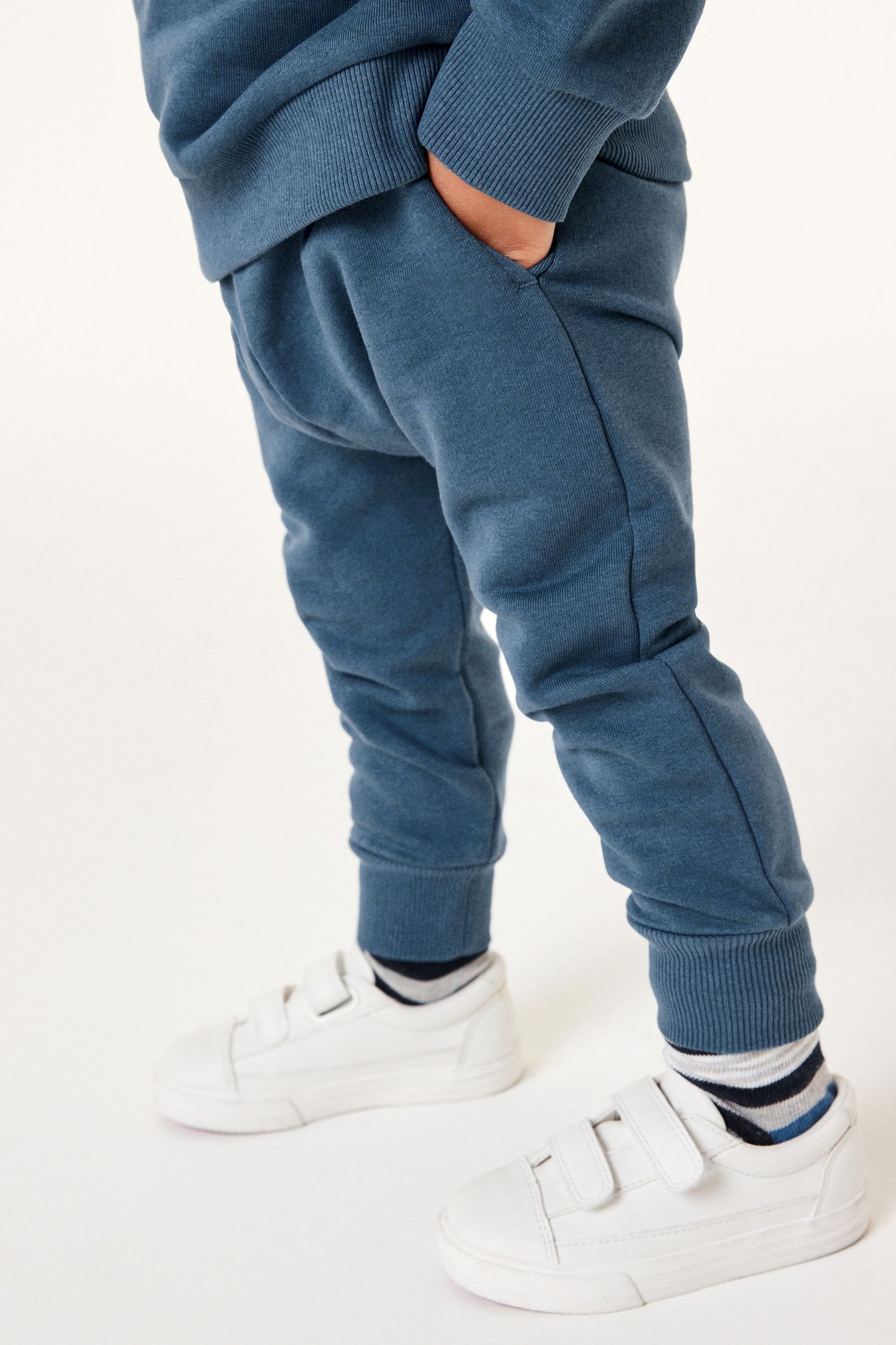 Blue Plain Jersey Sweatshirt and Joggers Set (3mths-7yrs)