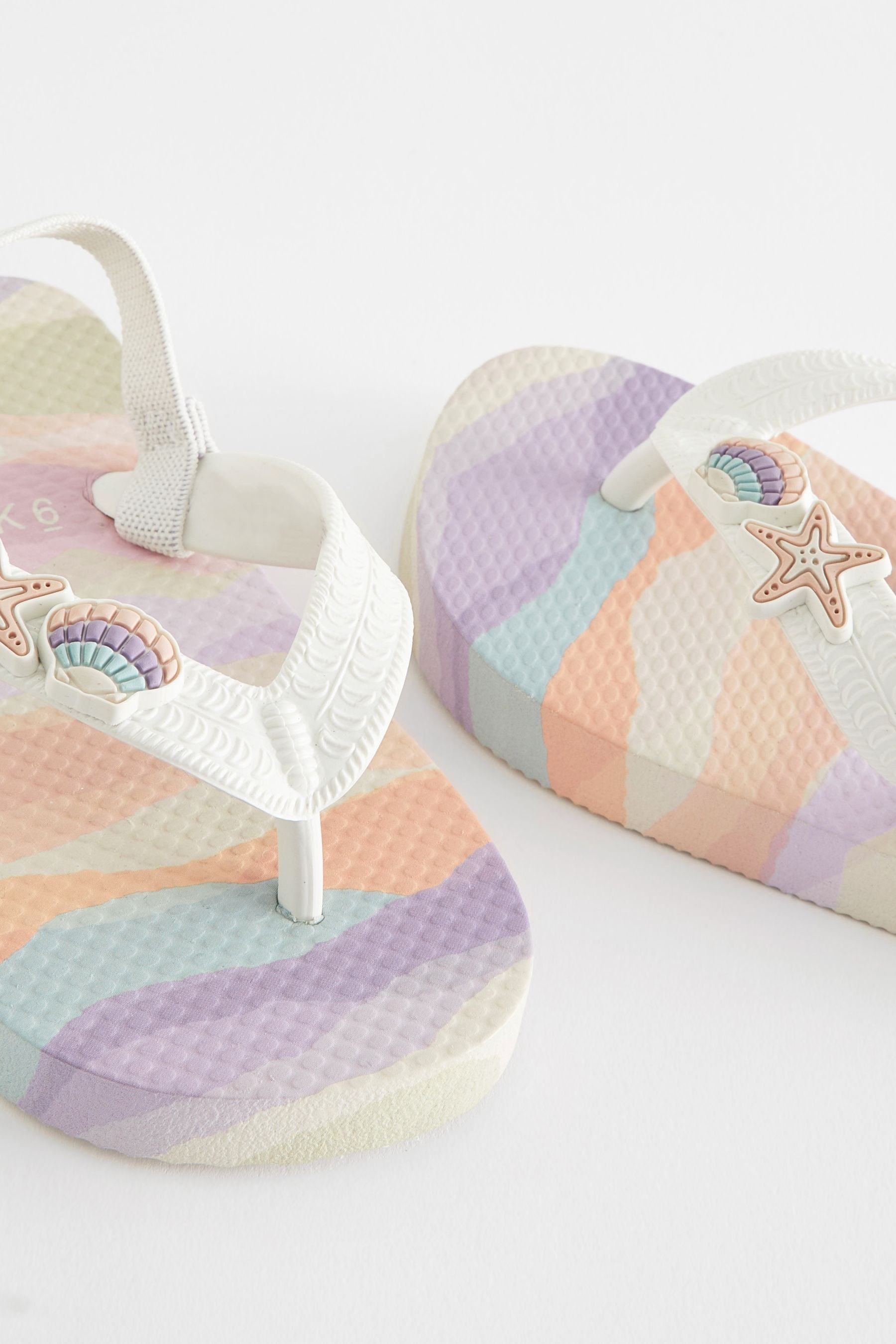 Multi Seashell Flip Flops