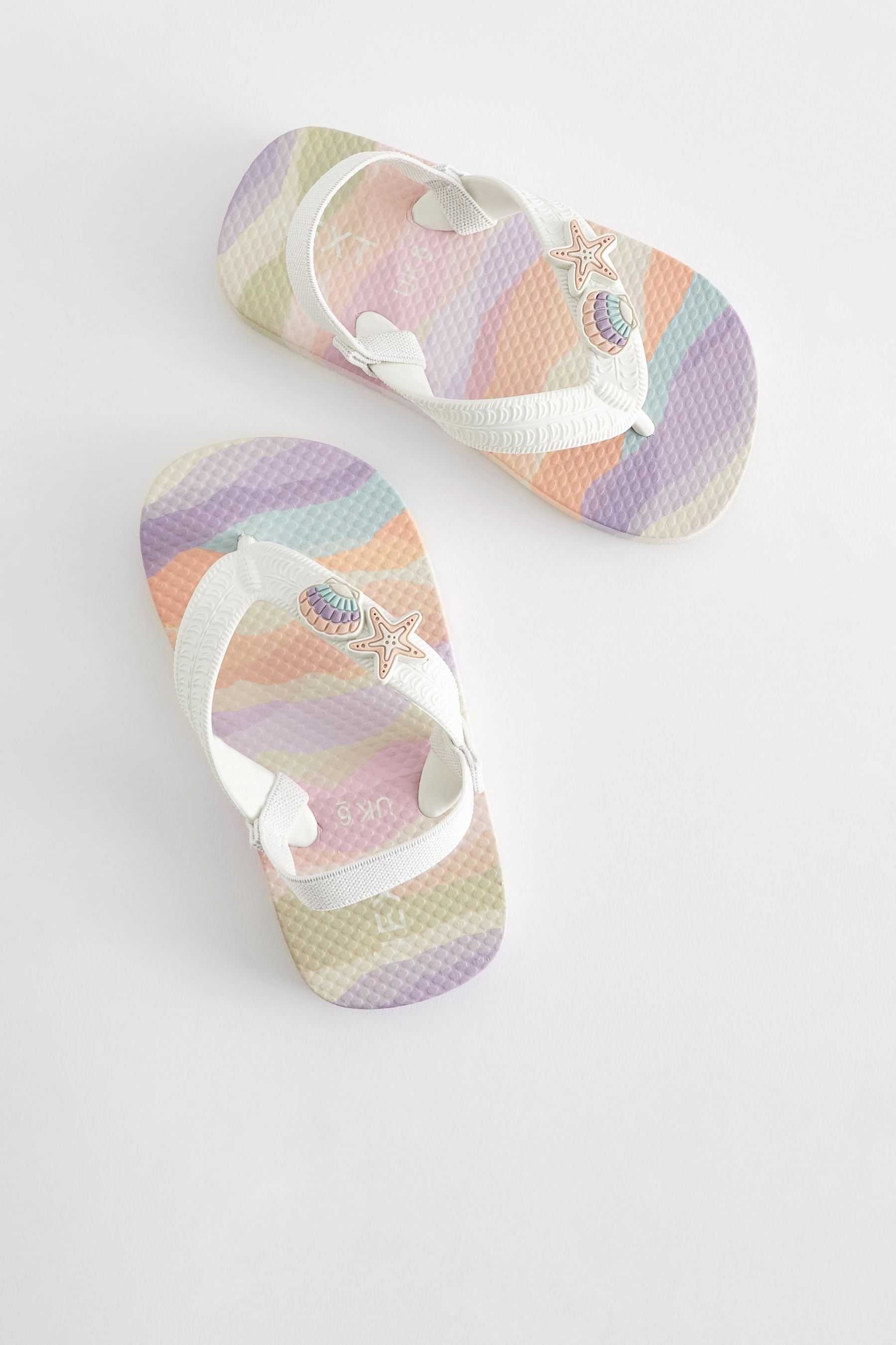 Multi Seashell Flip Flops