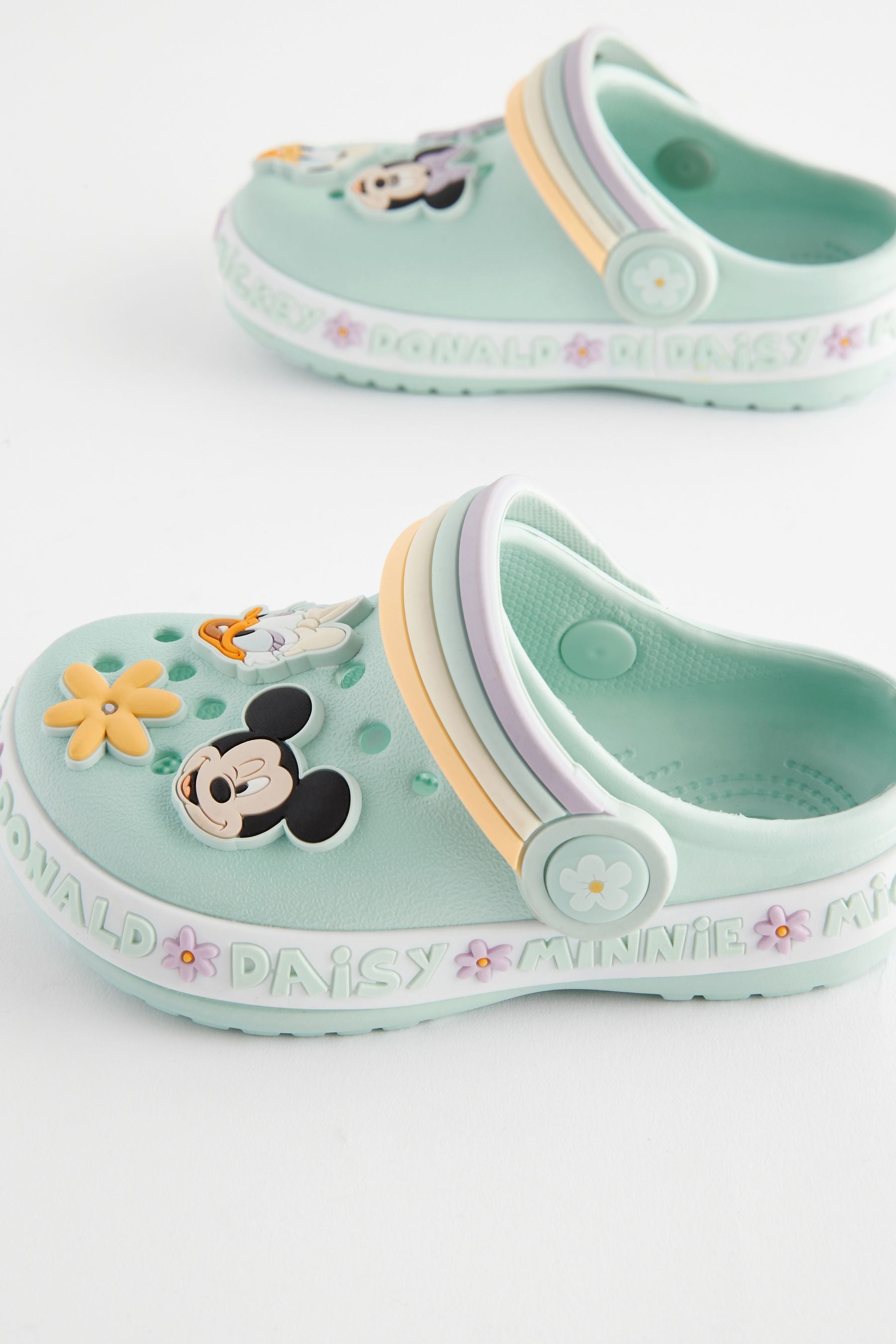 Green Minnie Mouse Character Clogs