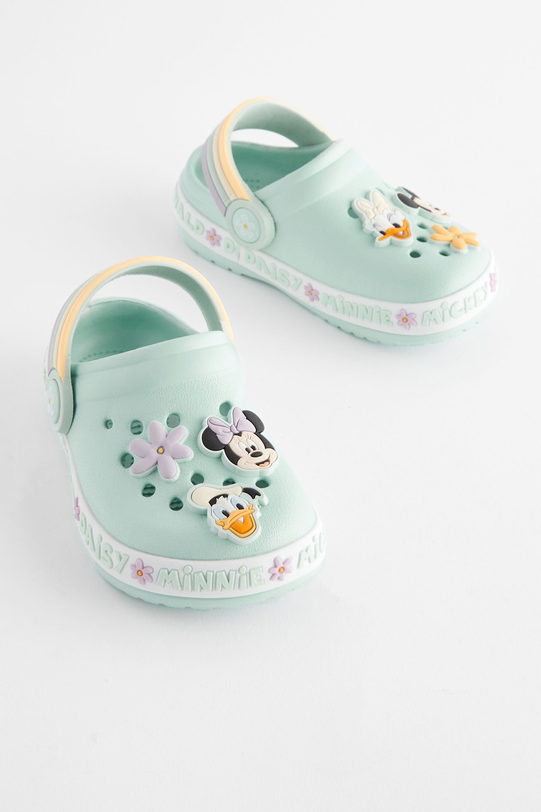 Green Minnie Mouse Character Clogs