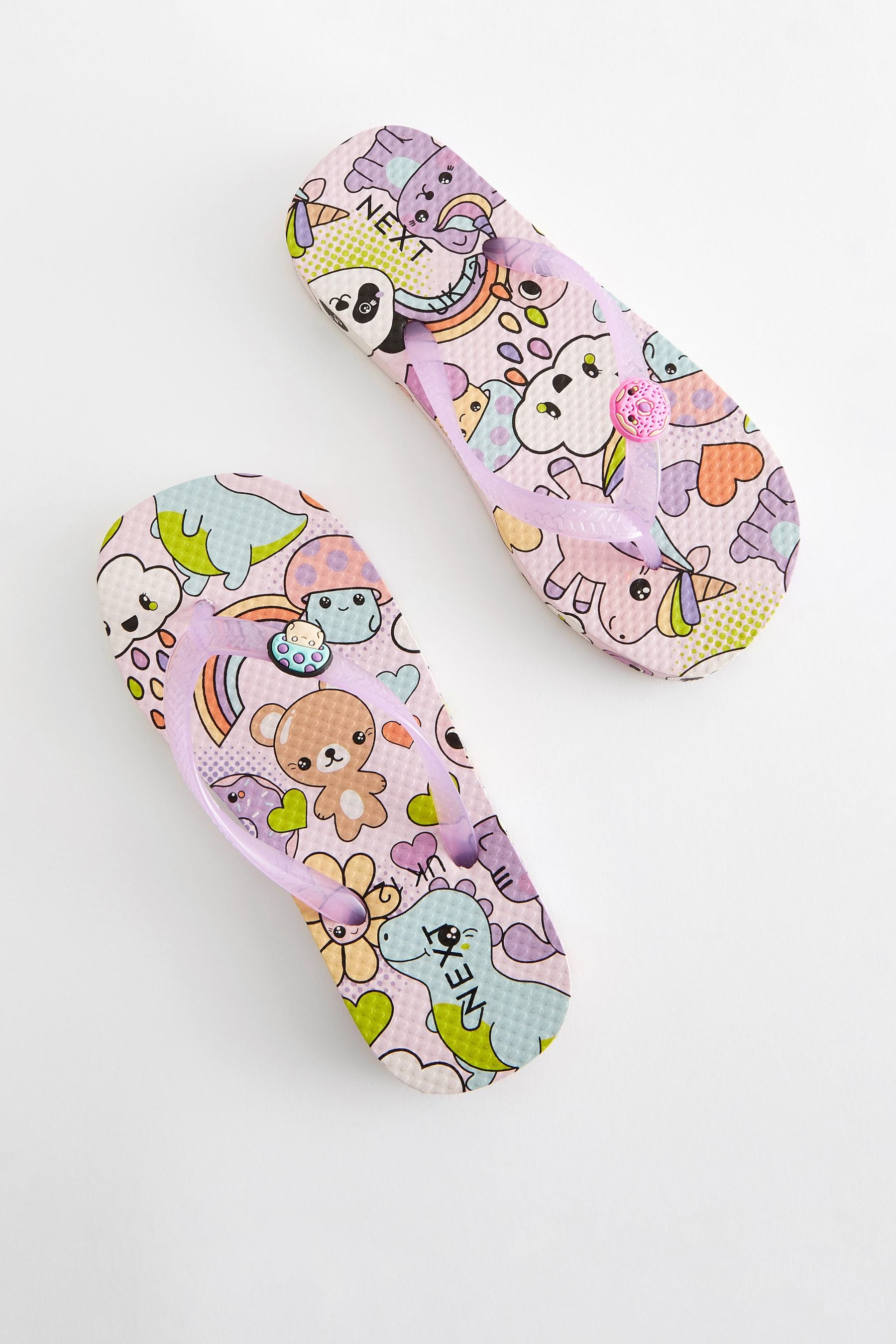 Purple Character Flip Flops