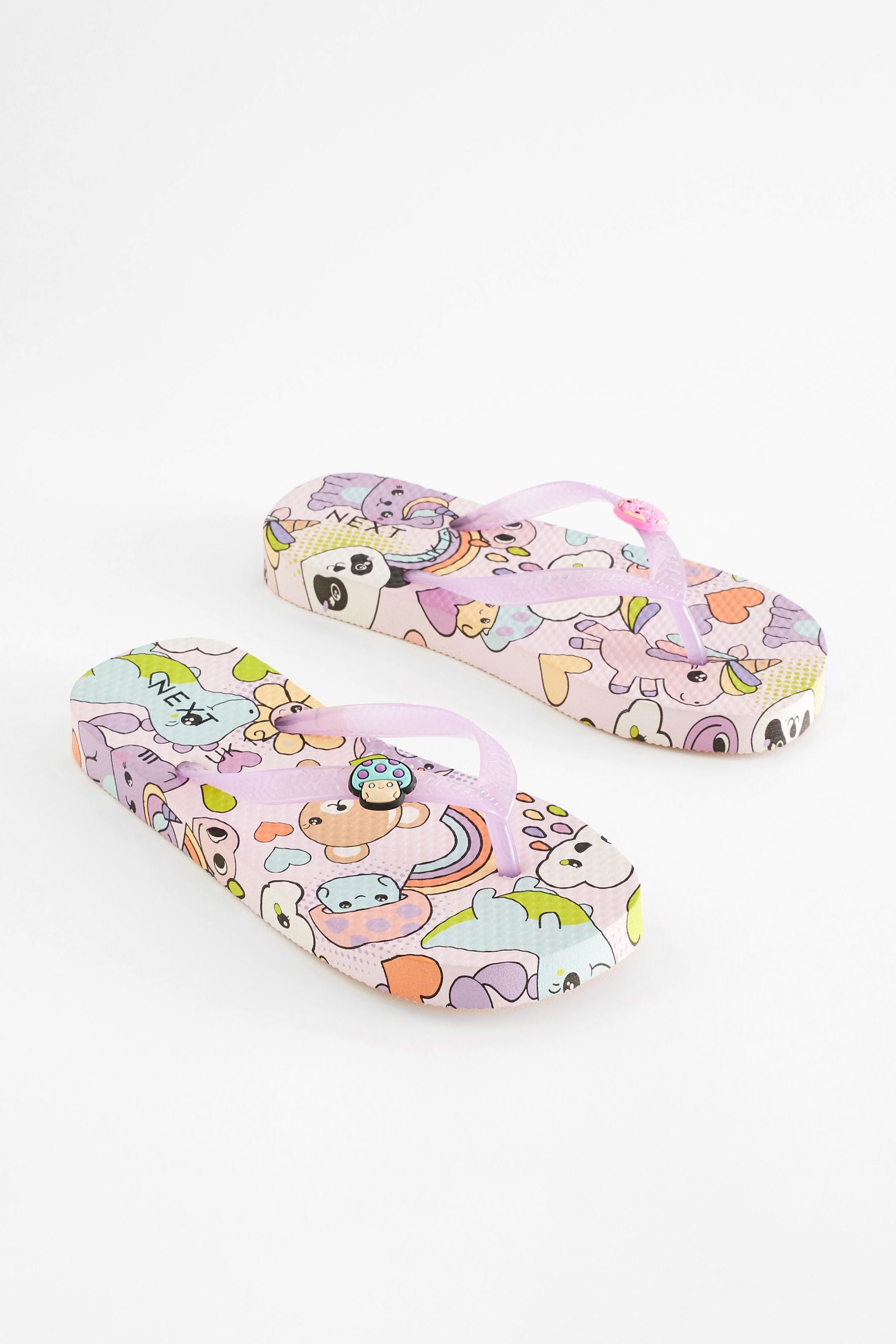 Purple Character Flip Flops