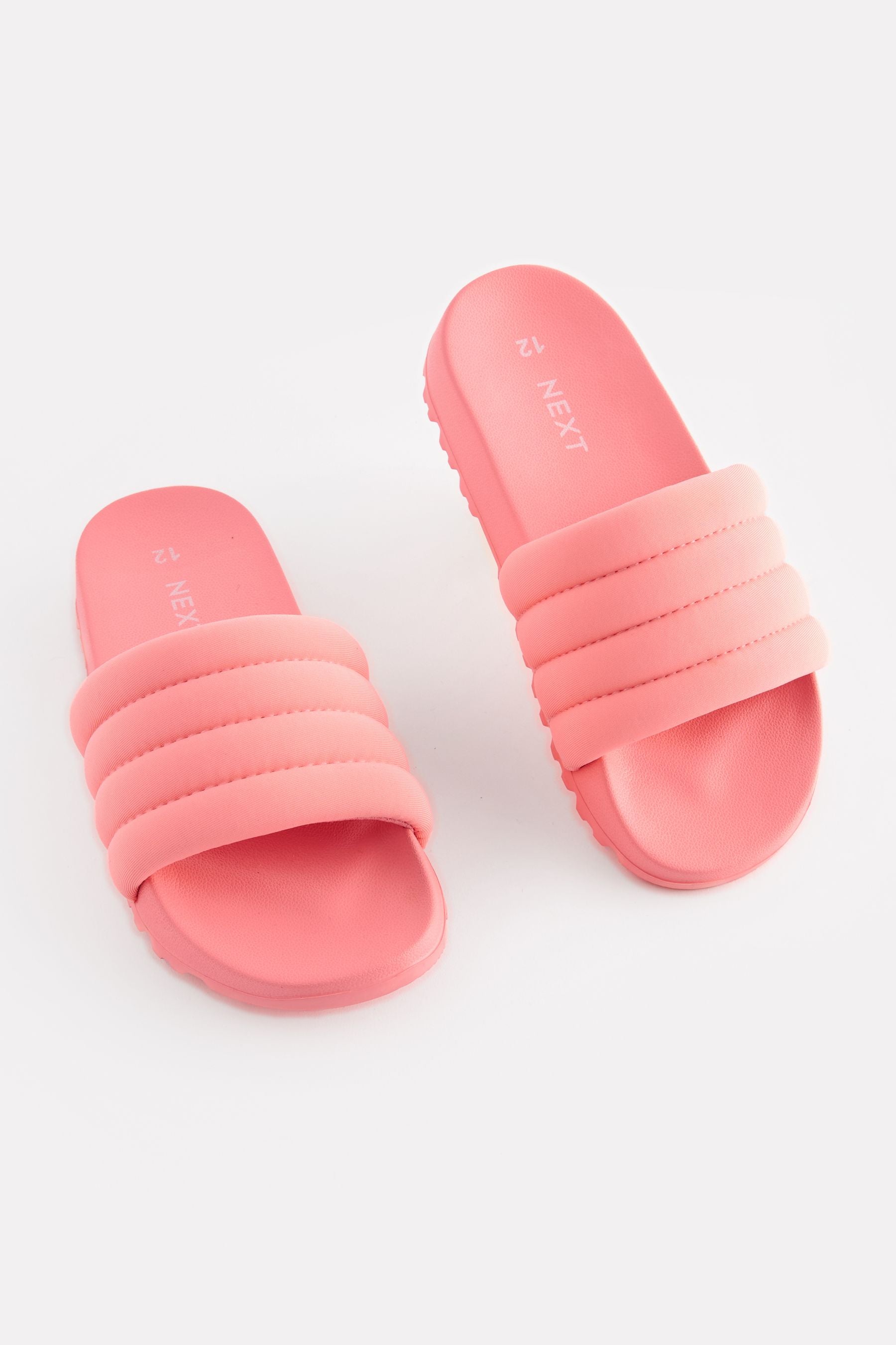 Pink Quilted Sliders