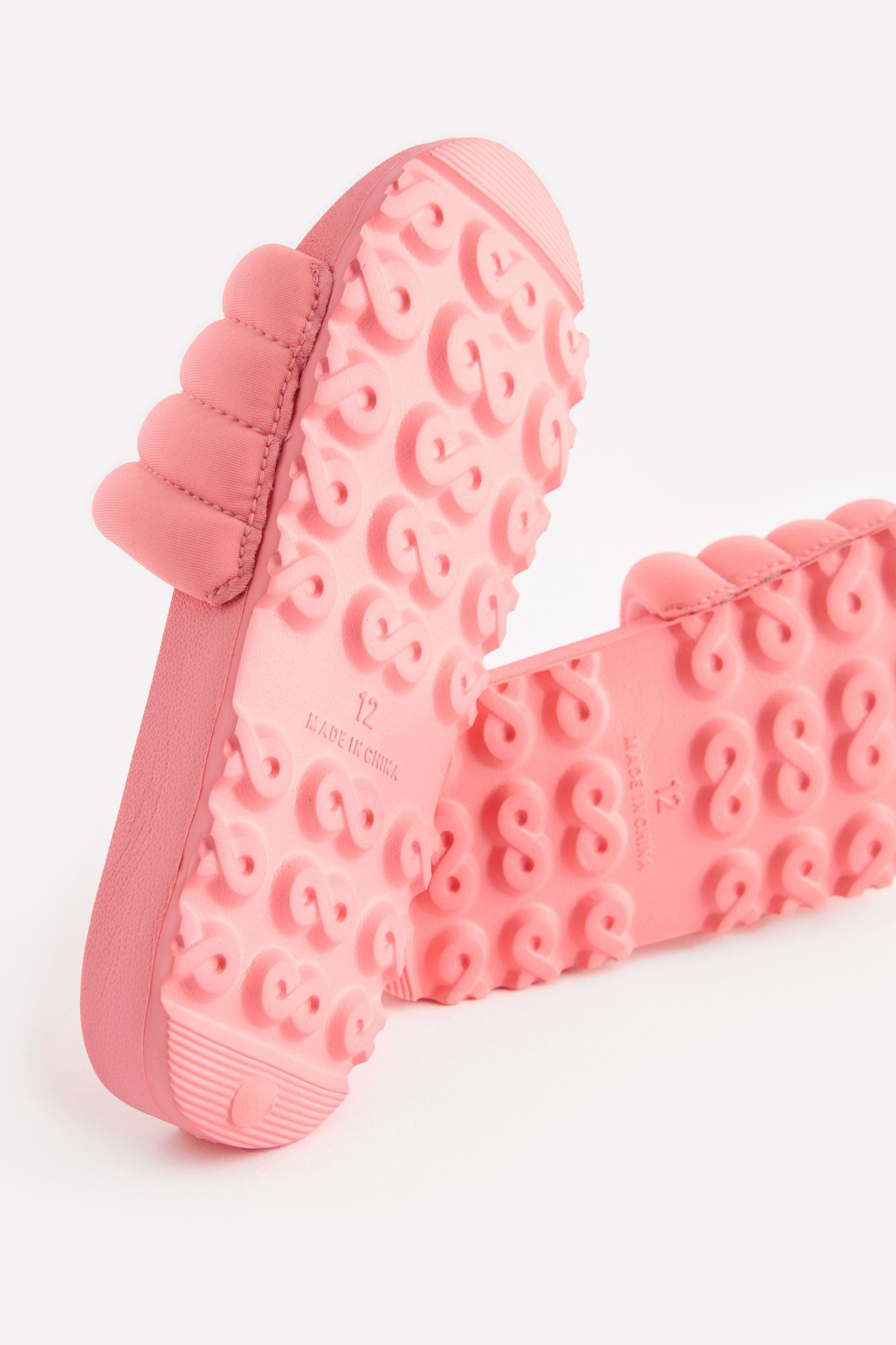 Pink Quilted Sliders