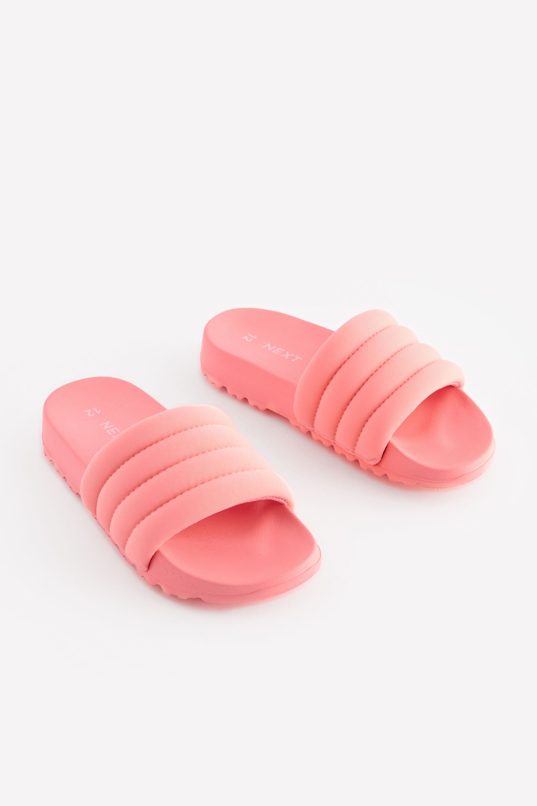 Pink Quilted Sliders