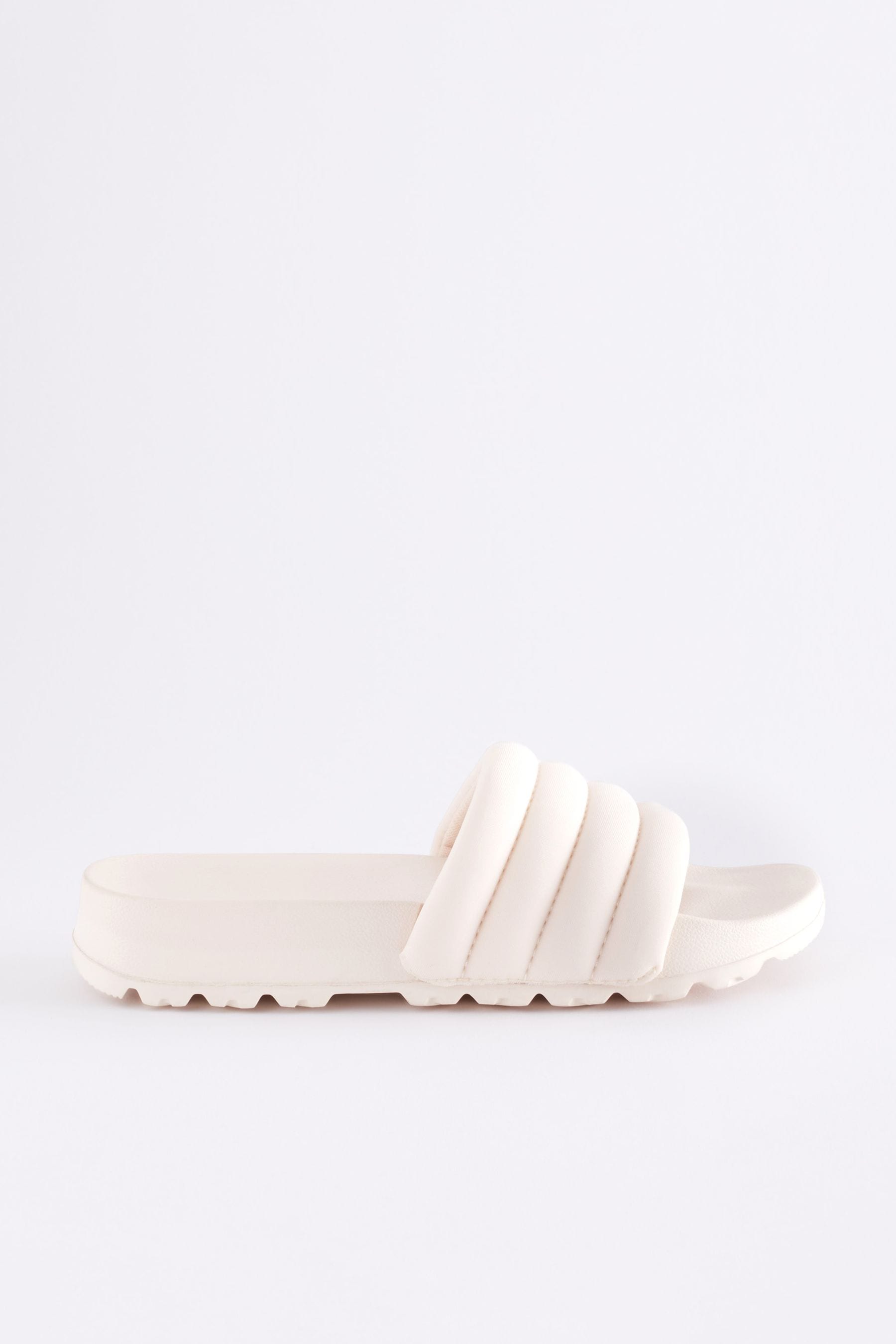 Neutral Quilted Sliders