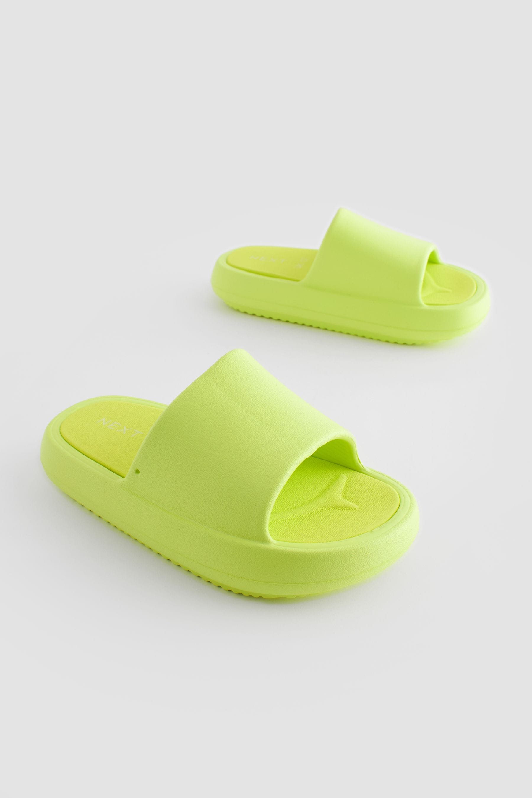 Lime Green Chunky Sliders