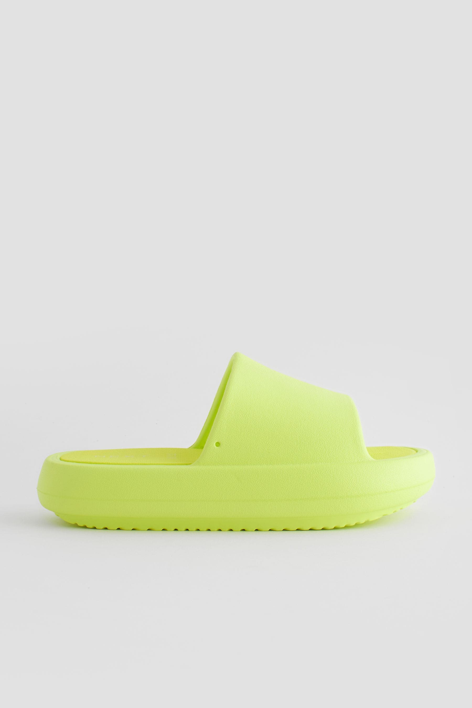 Lime Green Chunky Sliders