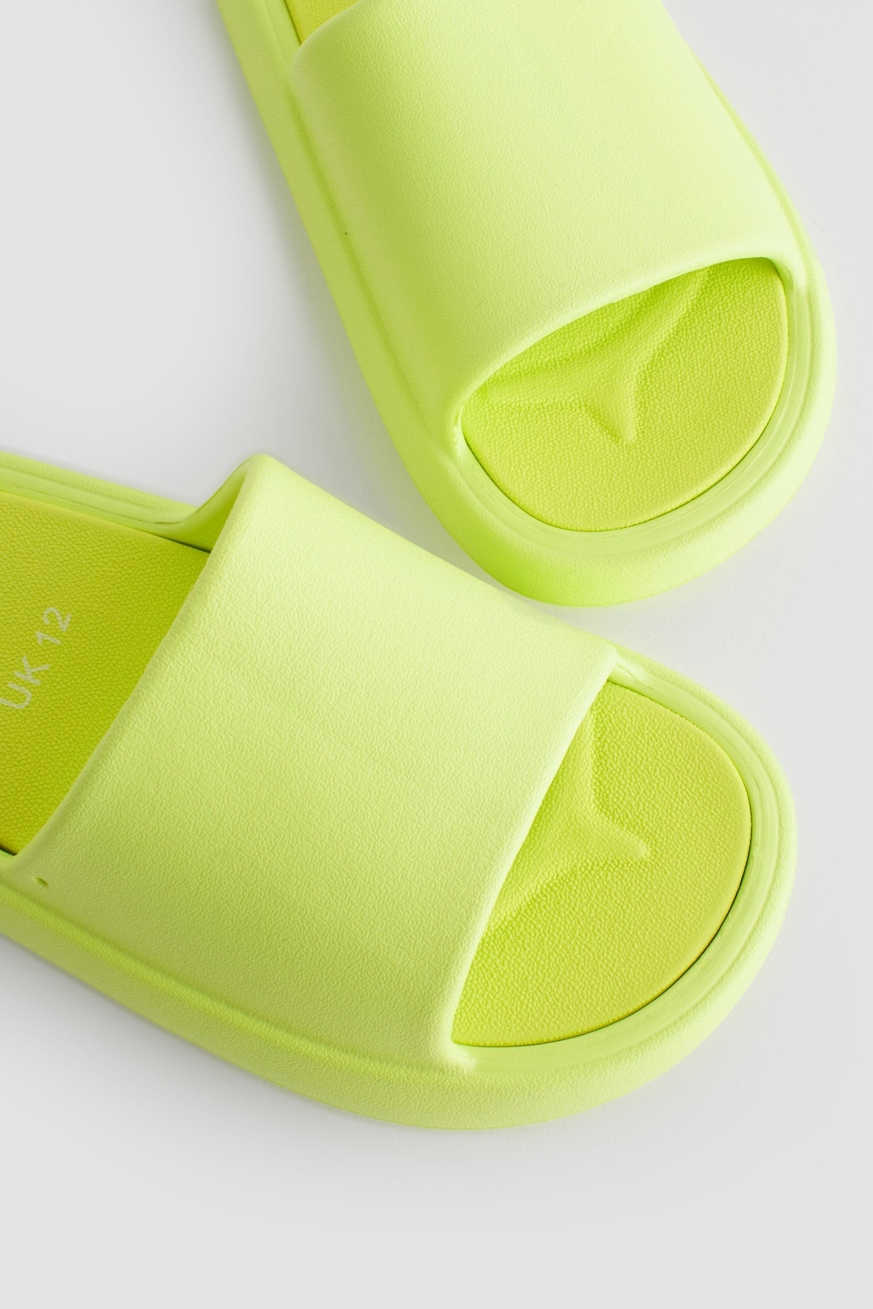 Lime Green Chunky Sliders