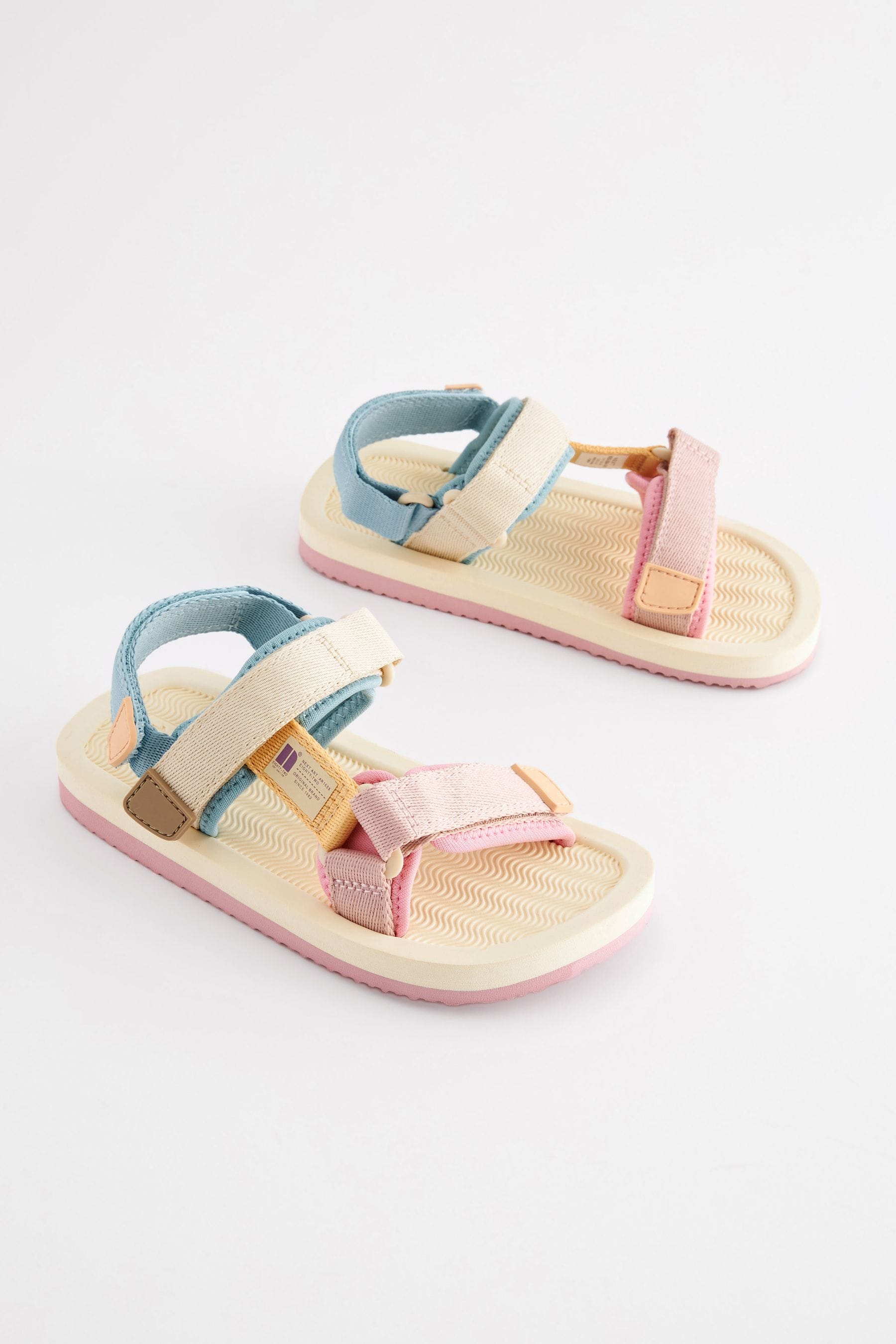 Neutral Pastel Mix Trekker Sandals