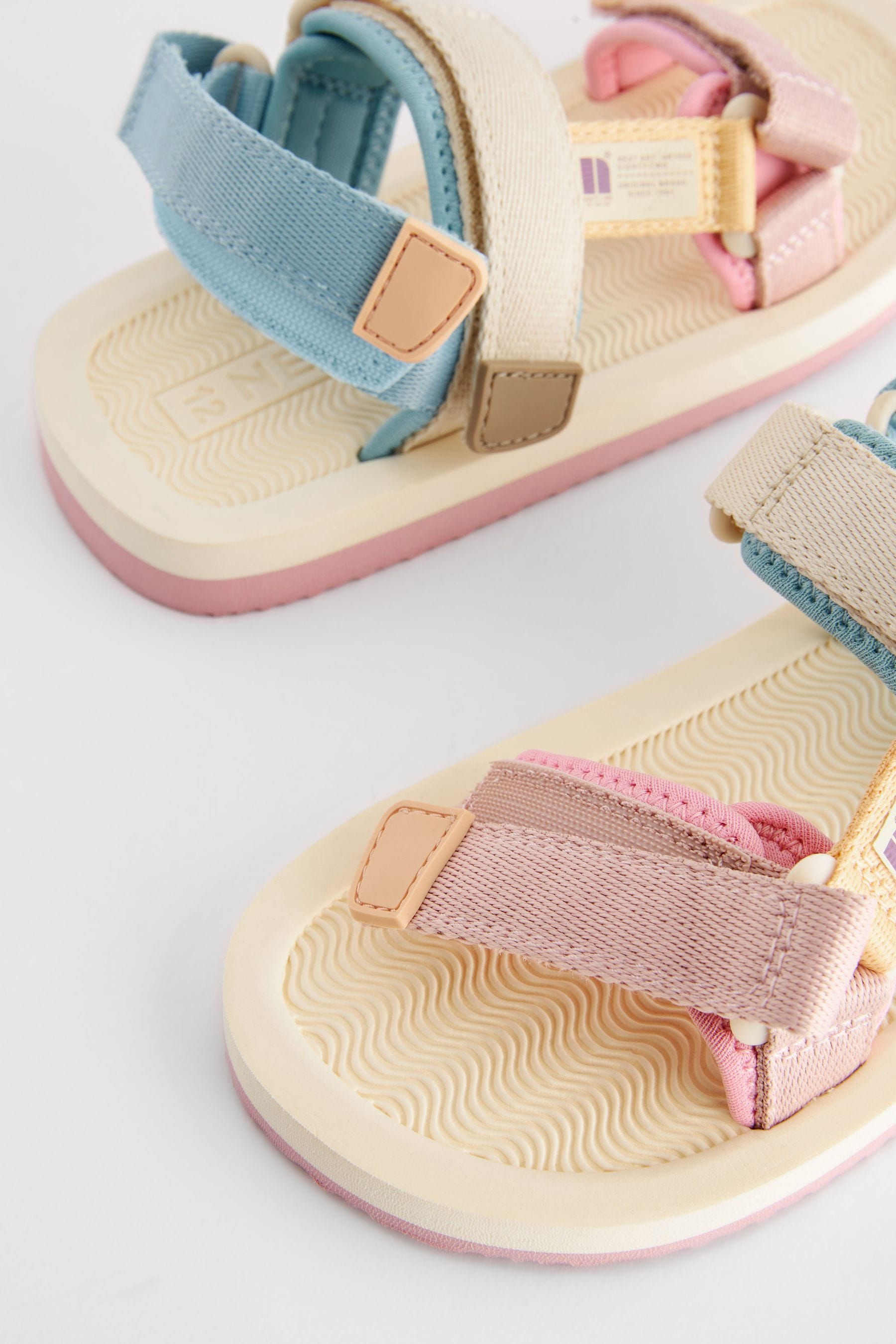 Neutral Pastel Mix Trekker Sandals