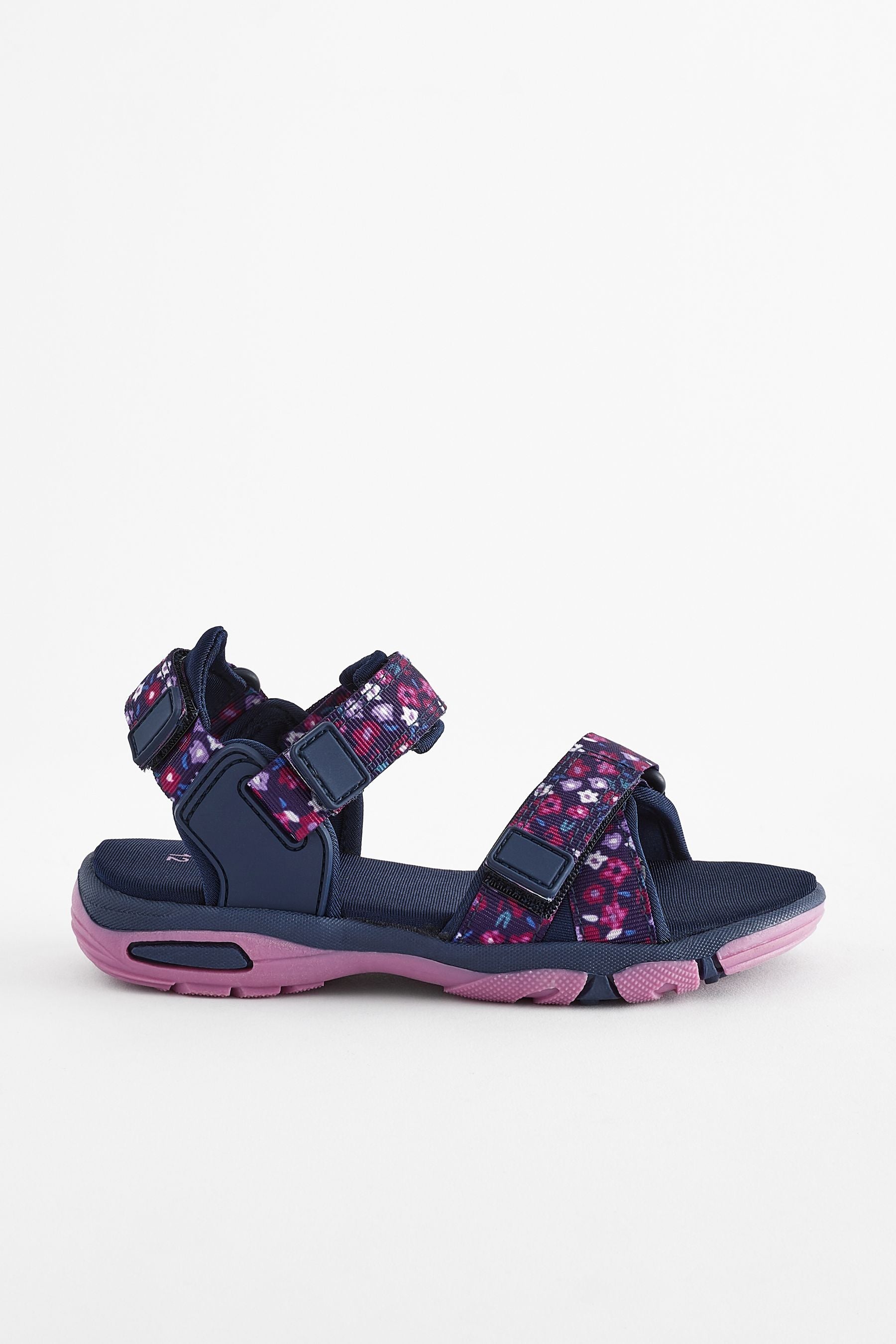 Navy Floral Sporty Trekker Sandals