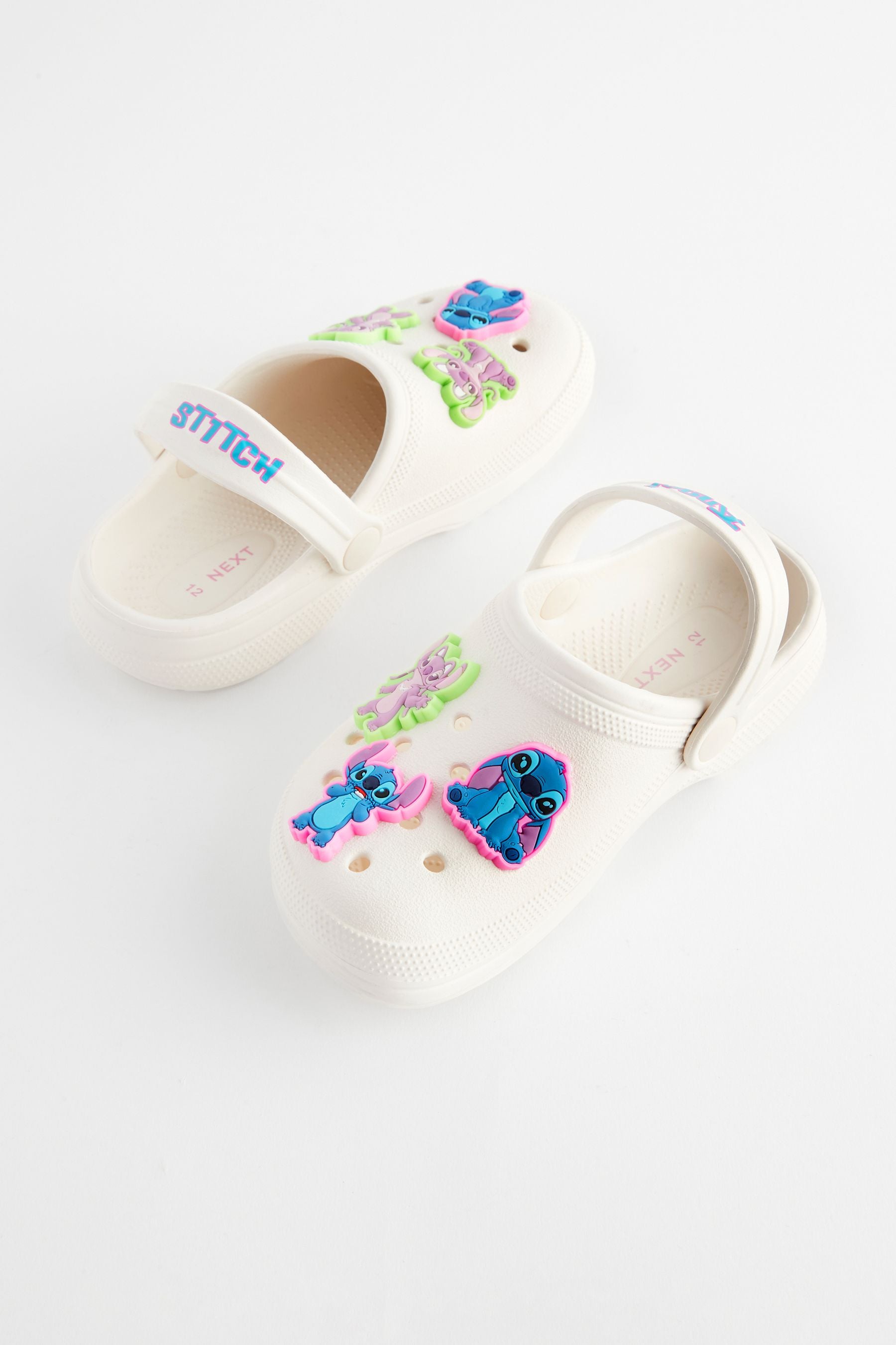 White Lilo & Stitch Clogs