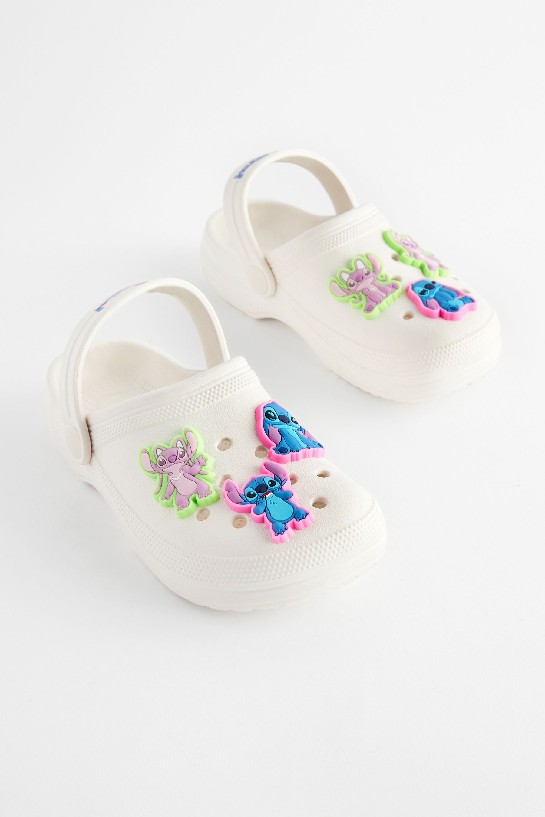 White Lilo & Stitch Clogs