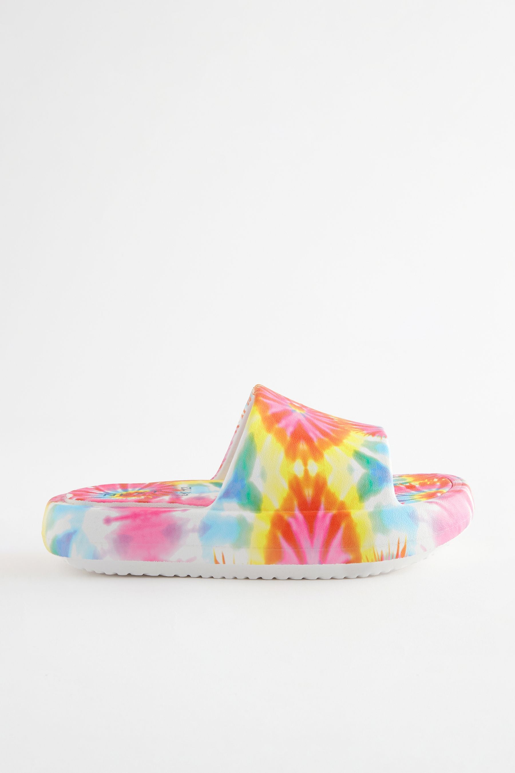 Multicolour Tie-Dye Chunky Sliders