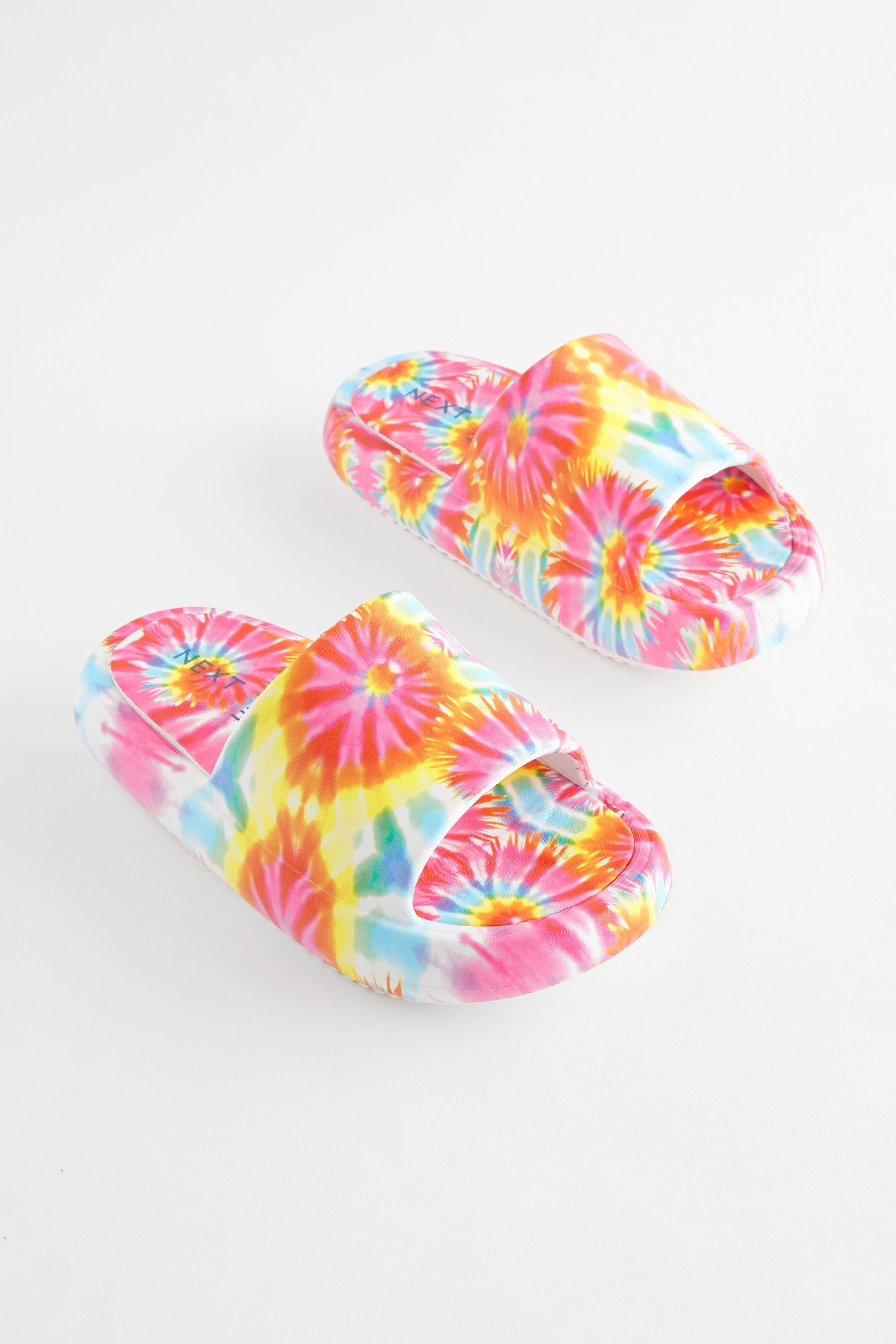 Multicolour Tie-Dye Chunky Sliders