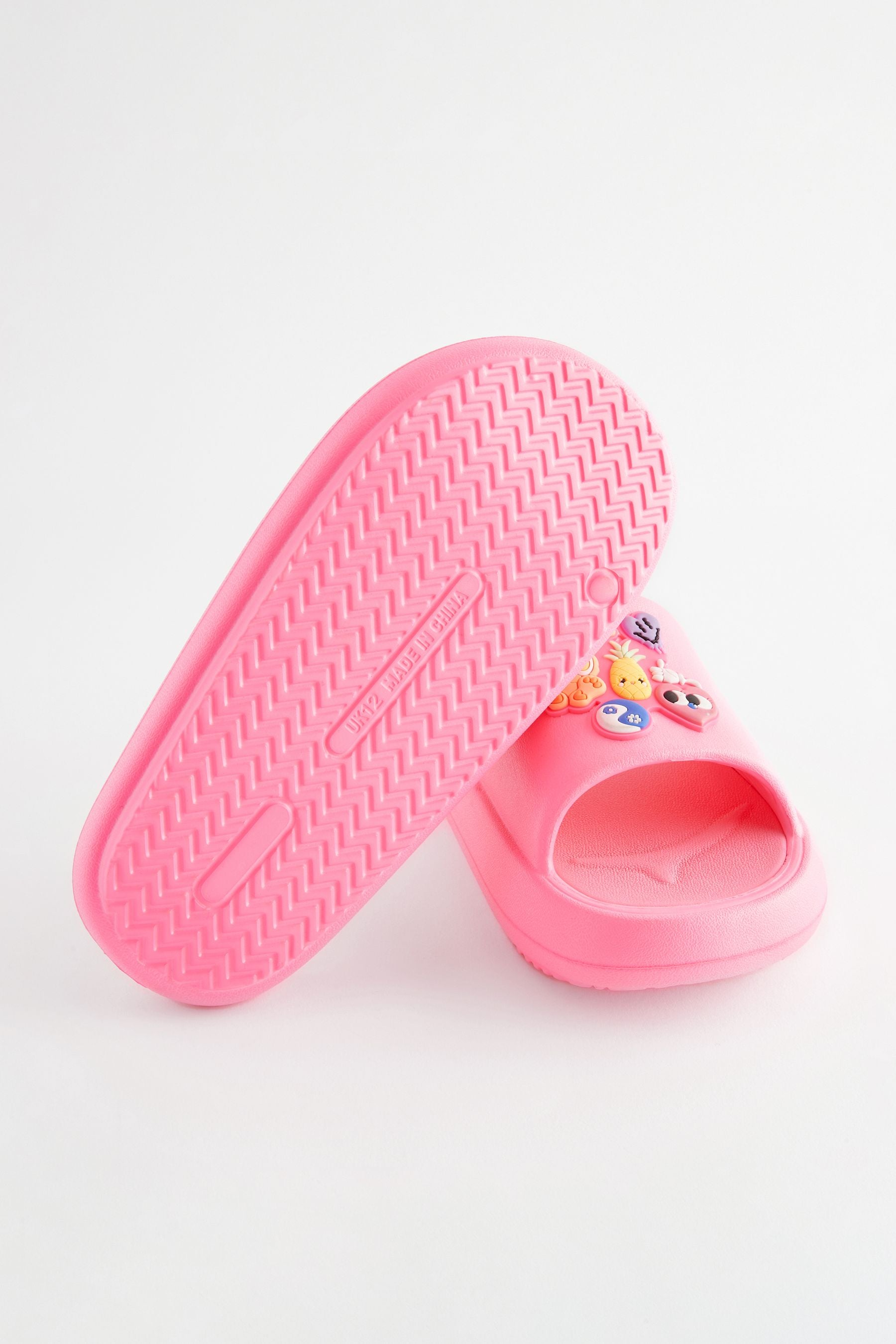 Pink Badge Chunky Sliders