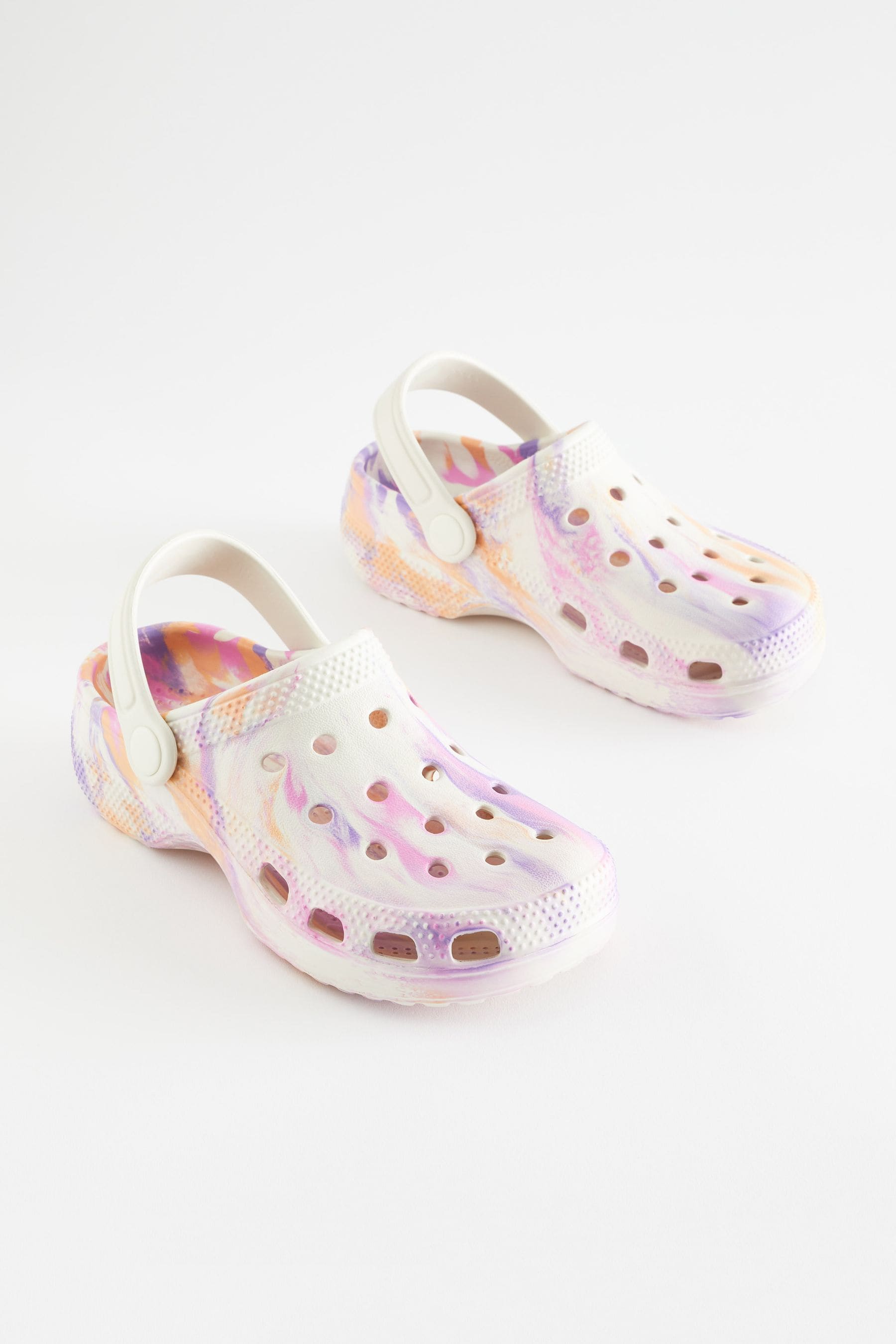 Purple Marble Clogs