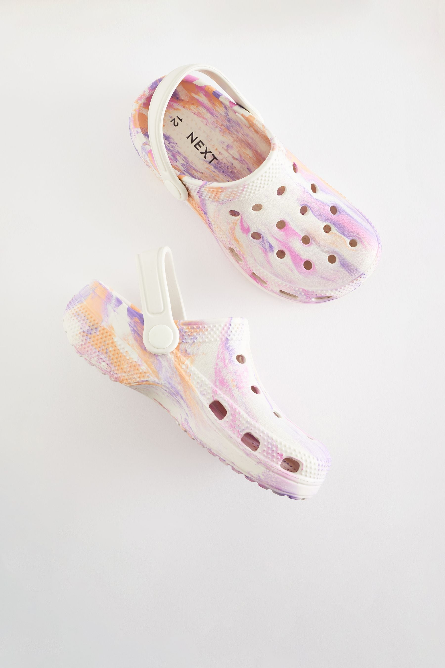 Purple Marble Clogs