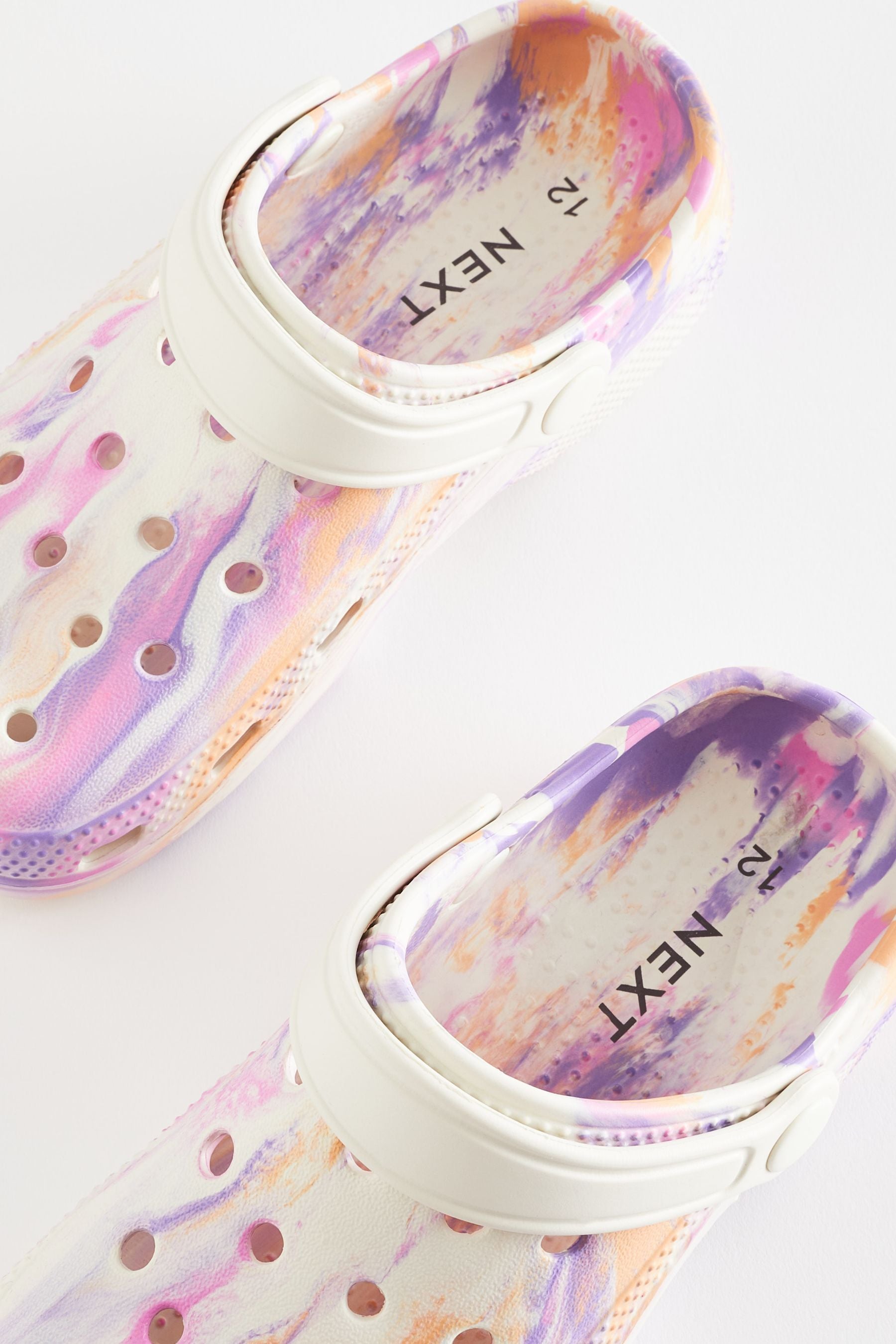 Purple Marble Clogs