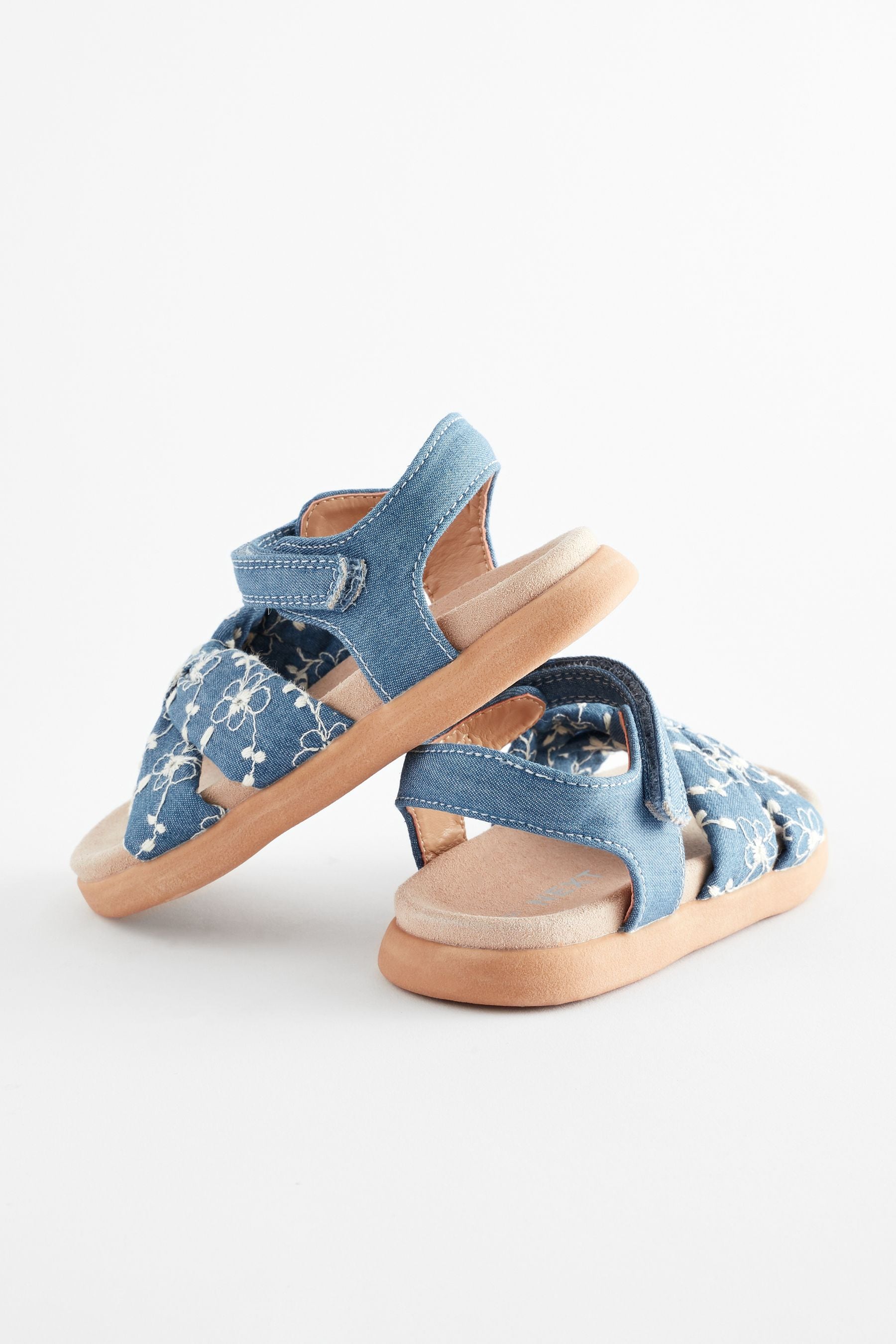 Blue Denim Bow Sandals