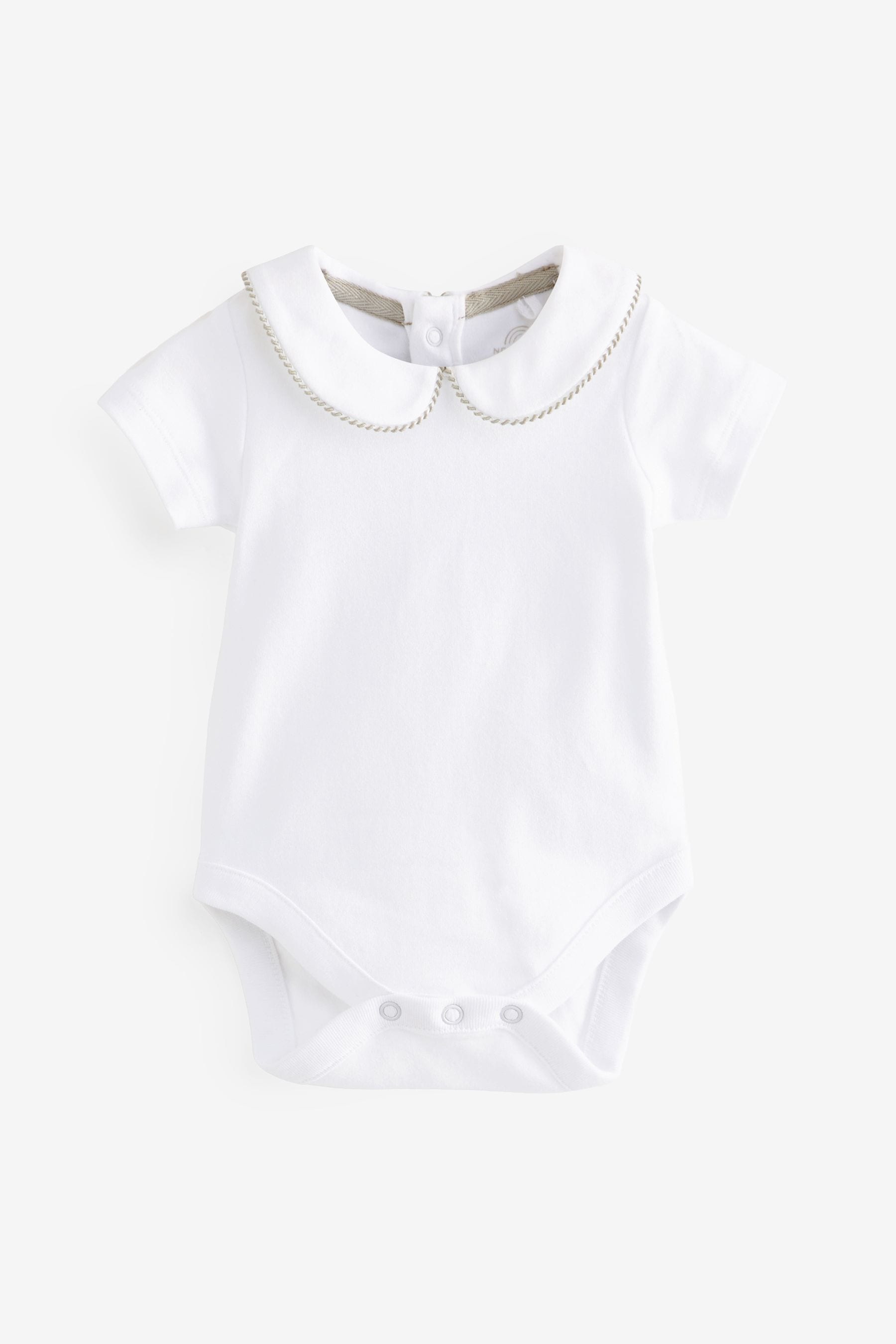 Neutral/White Smart Baby Romper, Bodysuit And Socks Set (0mths-2yrs)