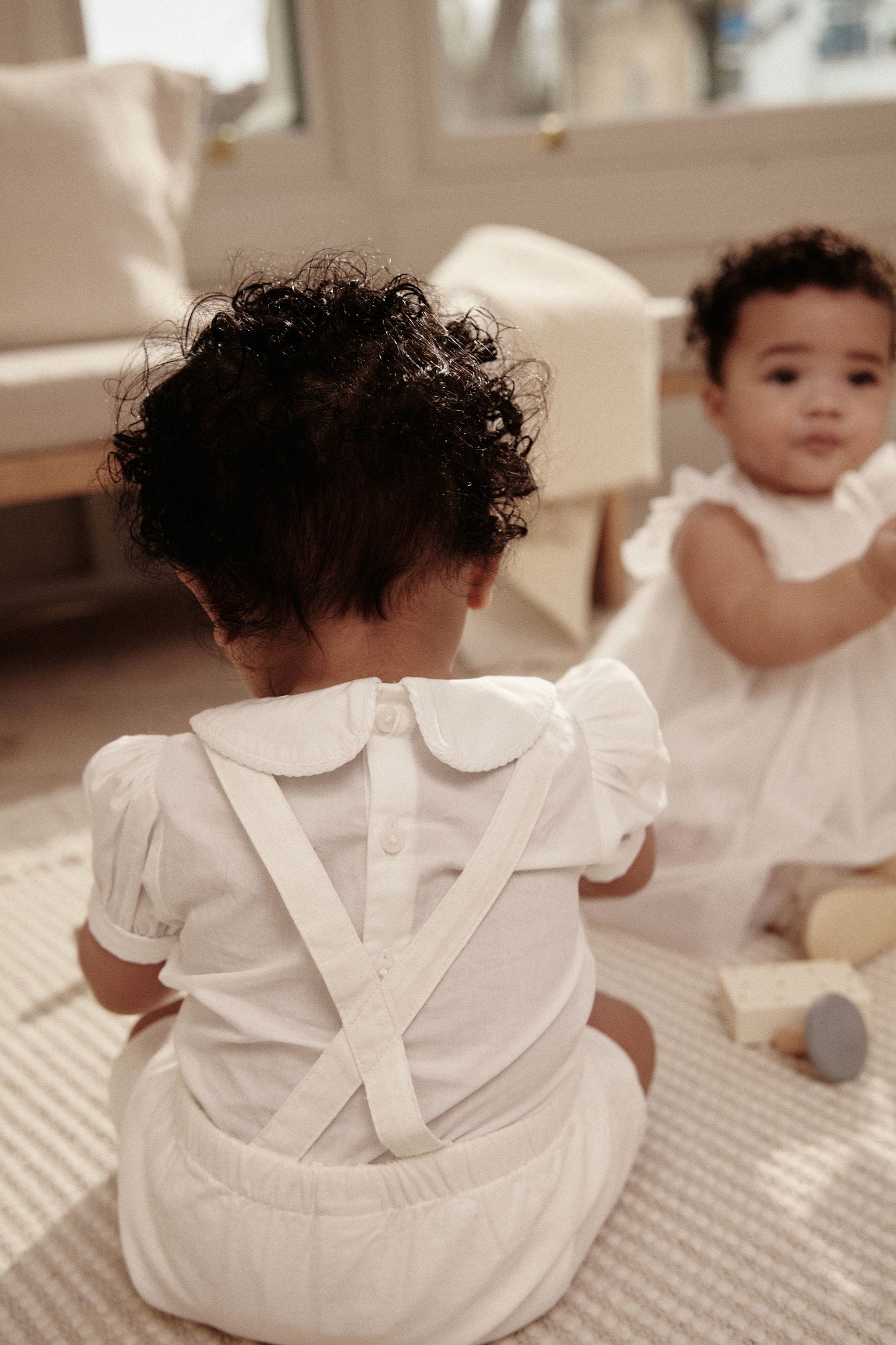 White Smart Shirt, Shorts And Socks With Linen 3 Piece Set (0mths-2yrs)