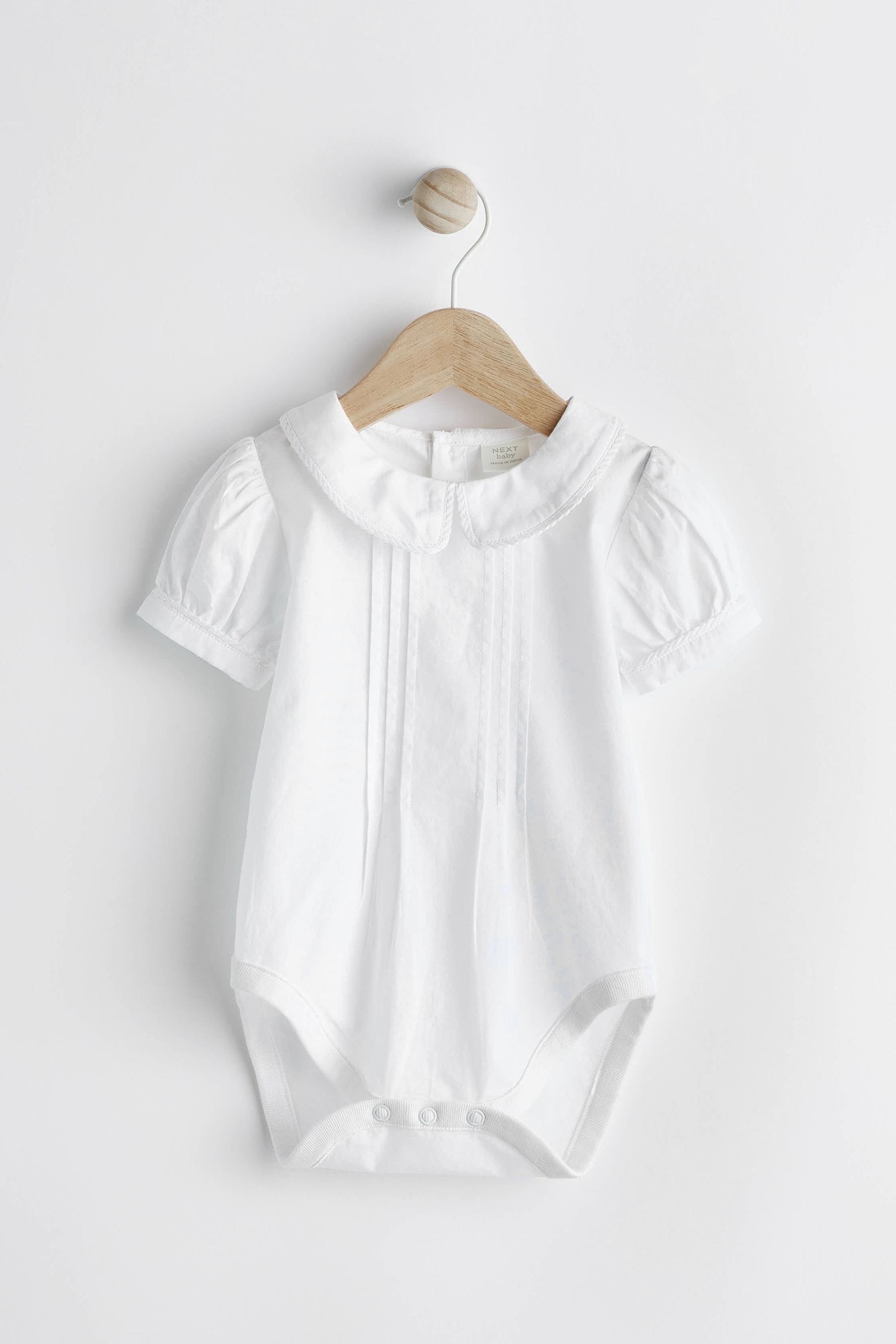 White Smart Shirt, Shorts And Socks With Linen 3 Piece Set (0mths-2yrs)