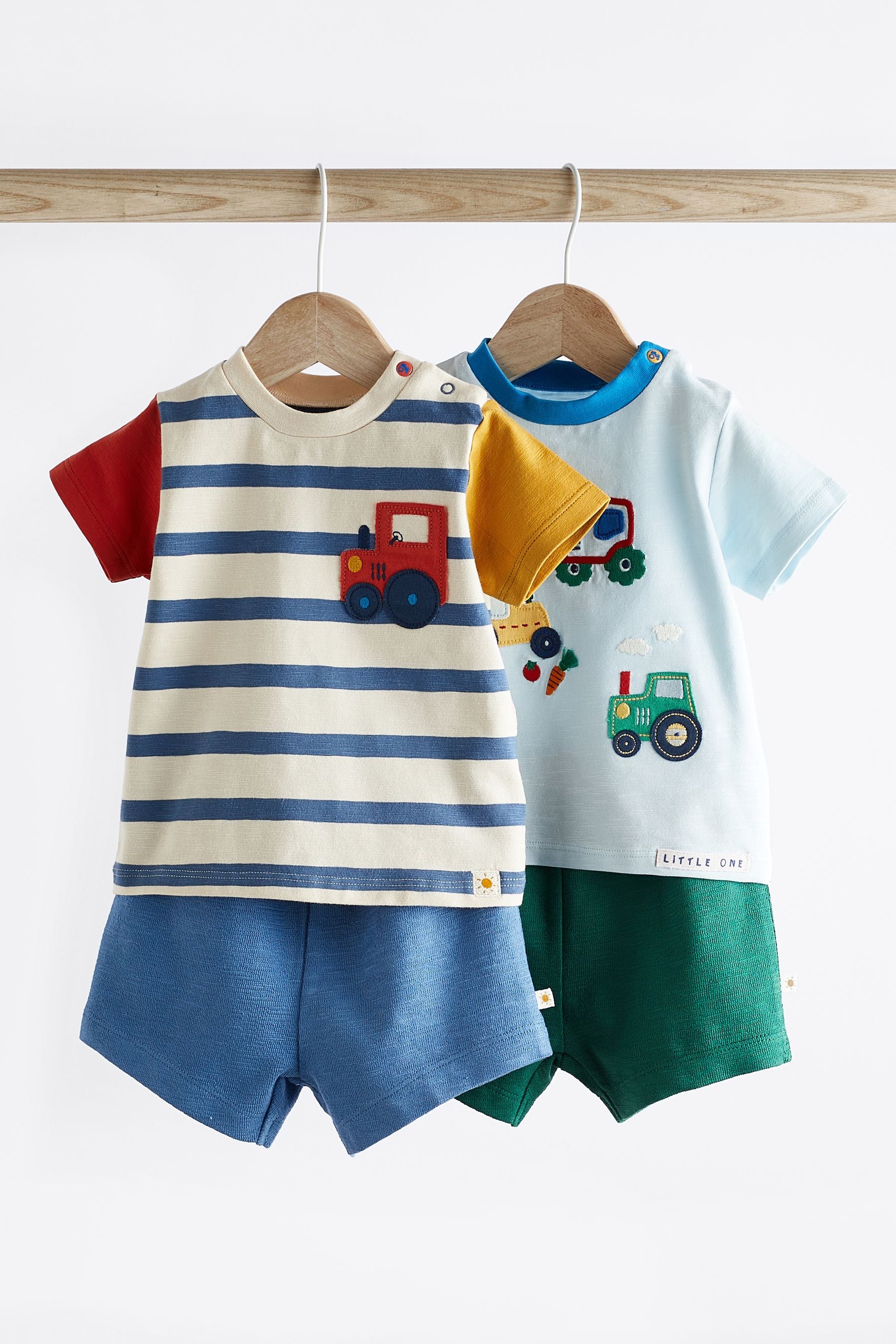 Bright Baby T-Shirts And Shorts Set 2 Pack