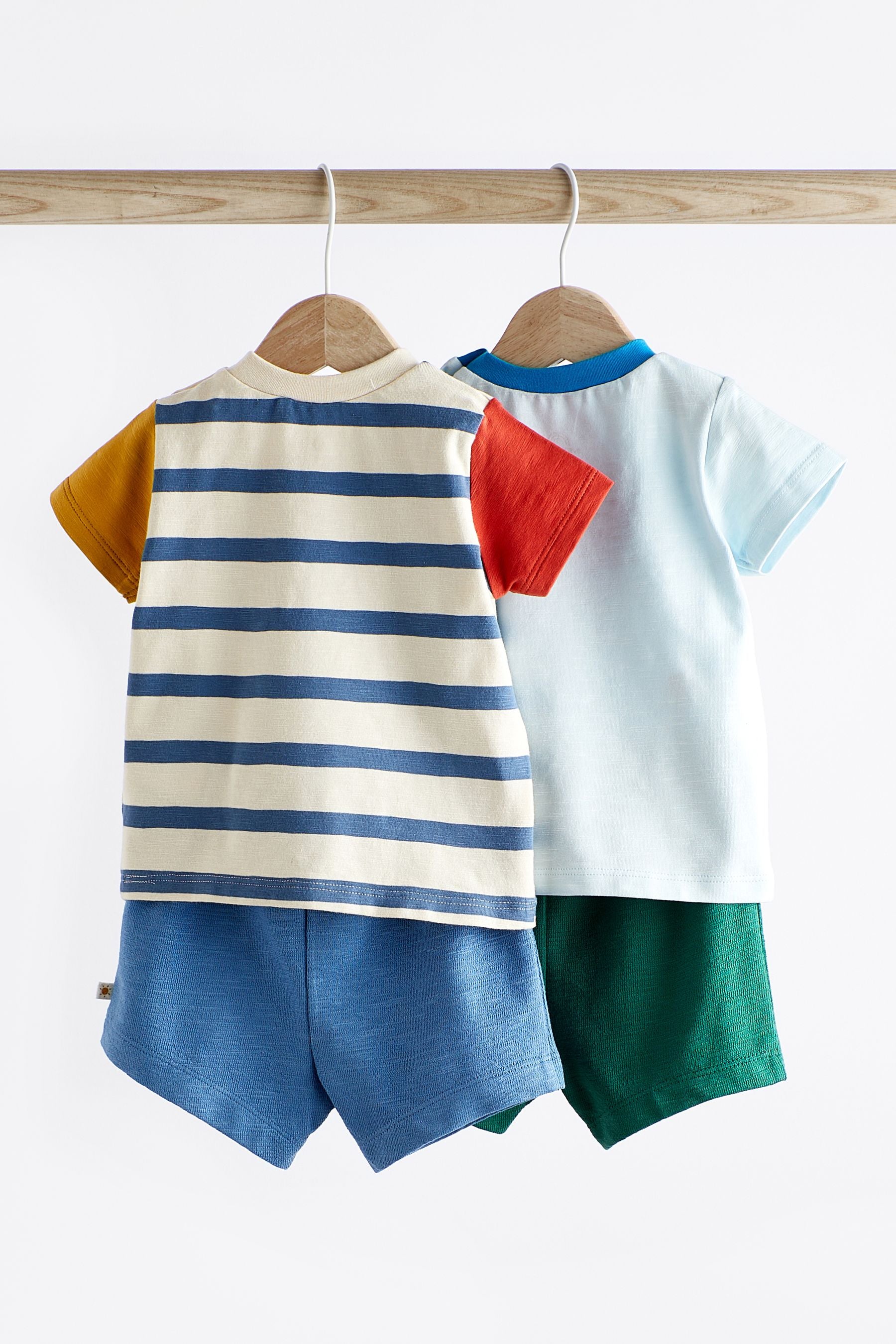 Bright Baby T-Shirts And Shorts Set 2 Pack