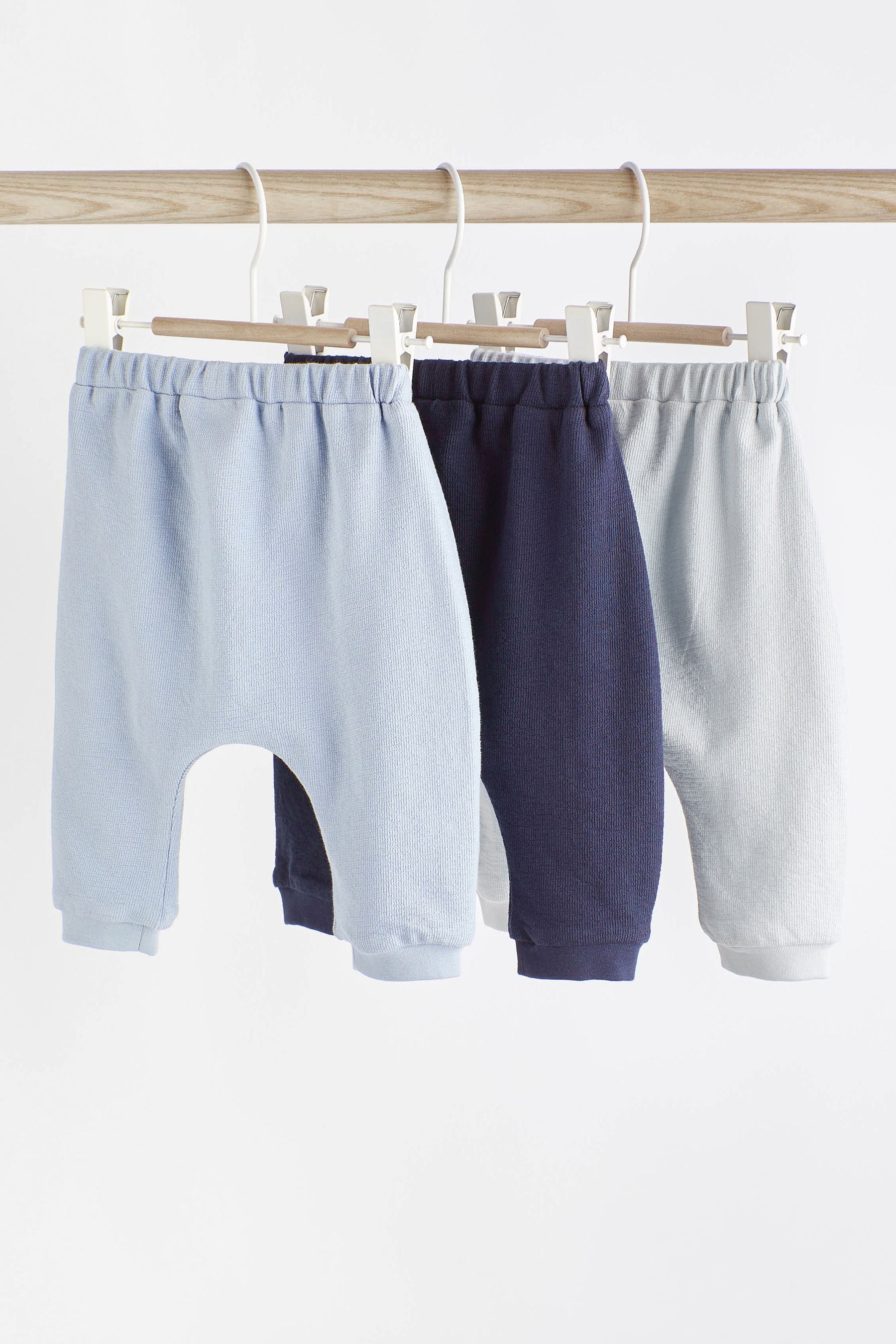 Blue Baby Joggers 3 Pack