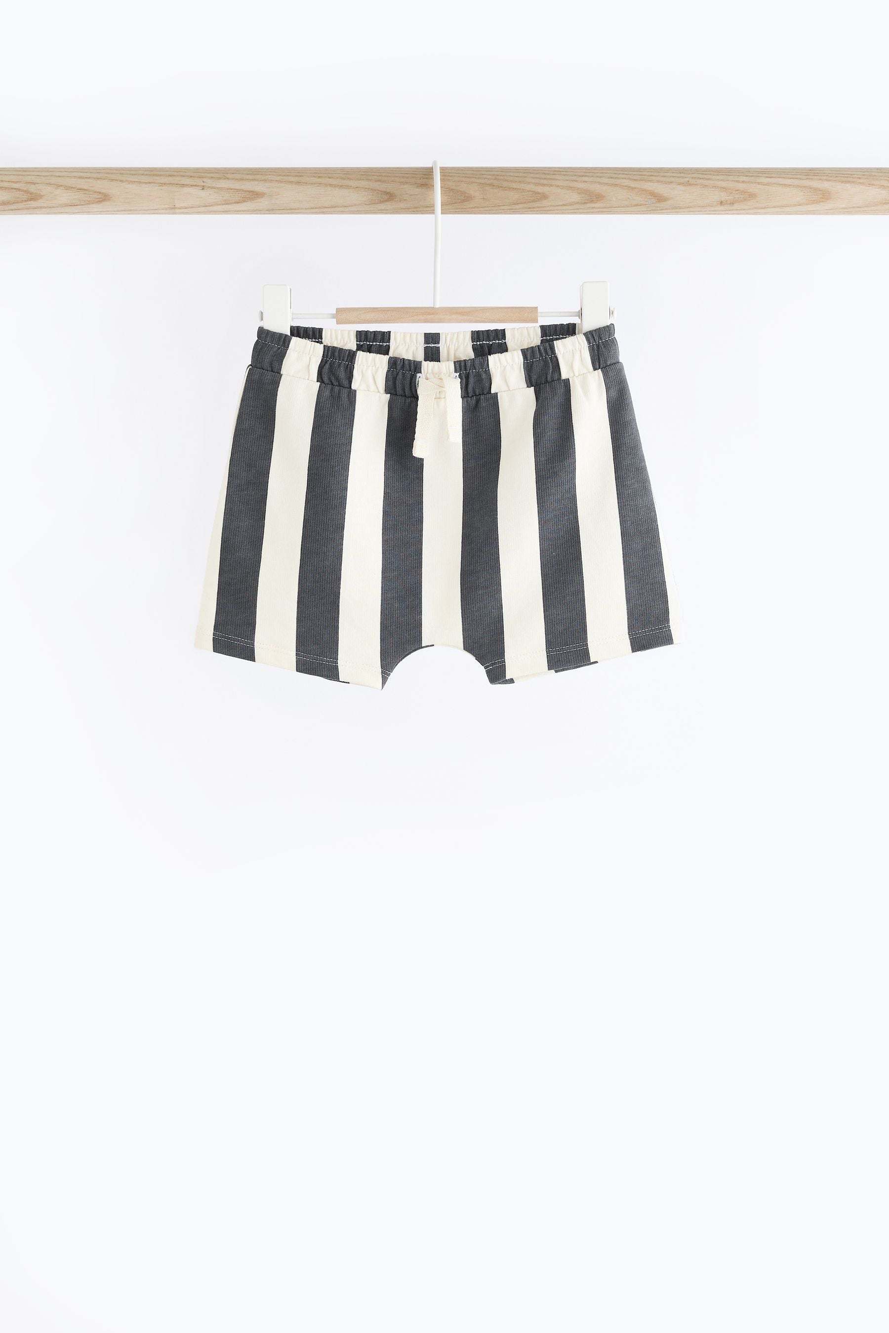 Monochrome Baby T-Shirt and Shorts 2 Piece Set