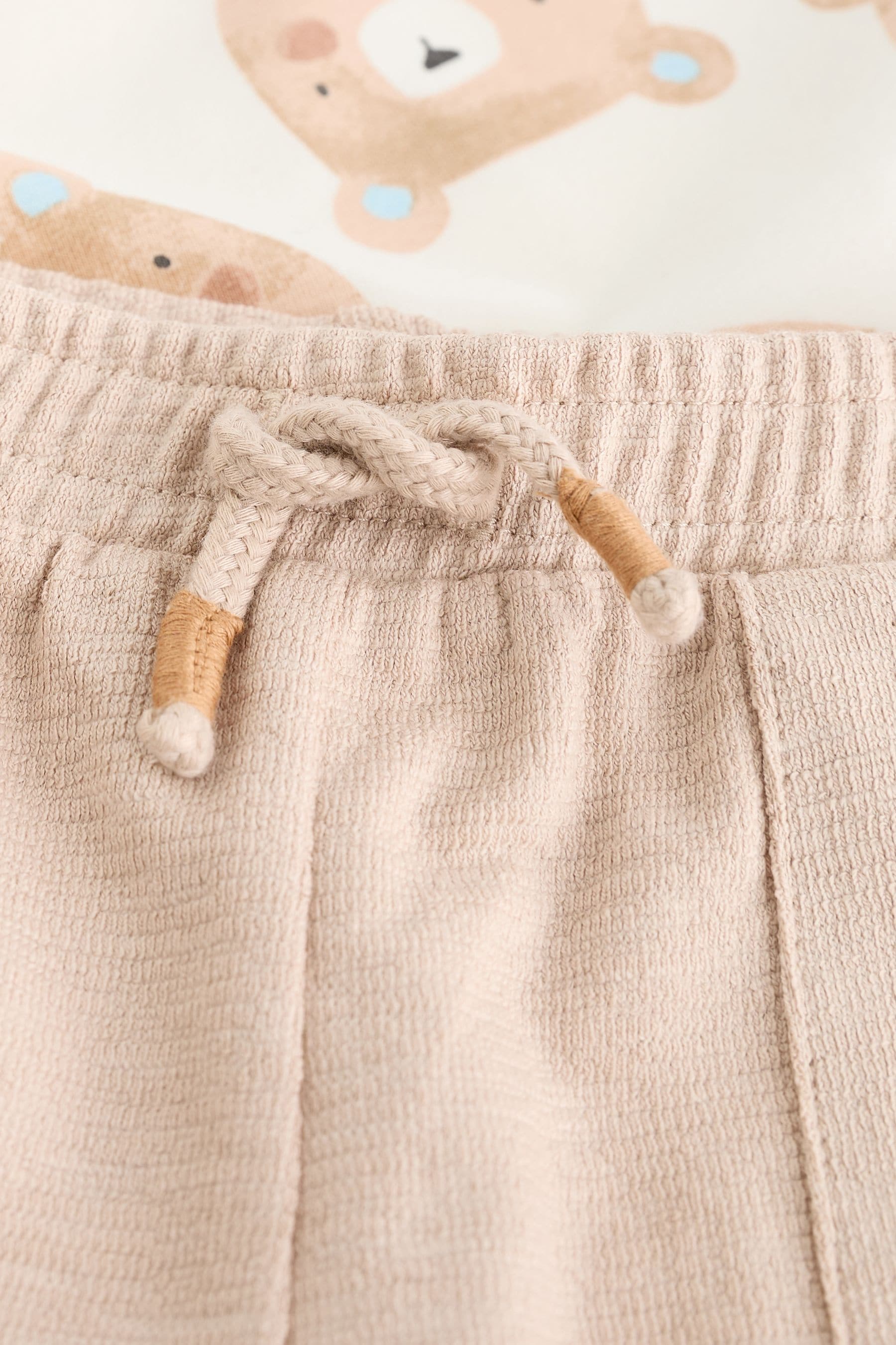 Neutral Bear Baby T-Shirt And Shorts 2 Piece Set