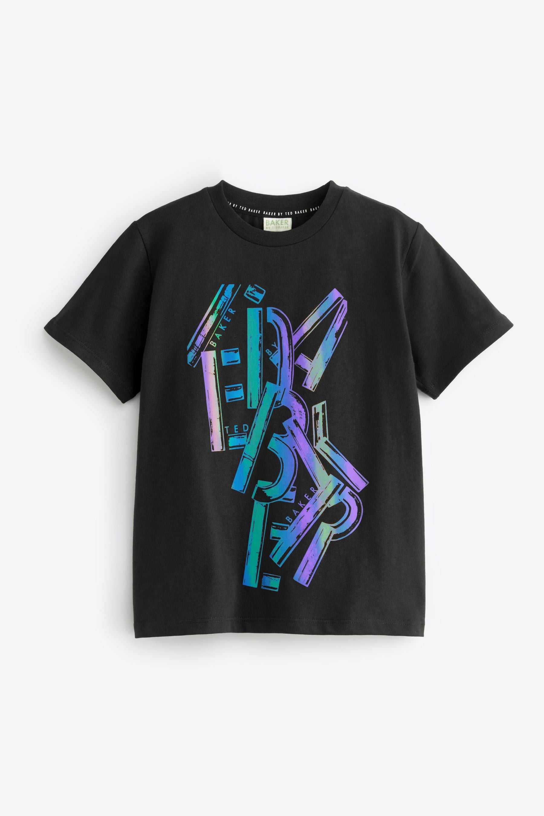 Black Baker by Ted Baker Reflective T-Shirt